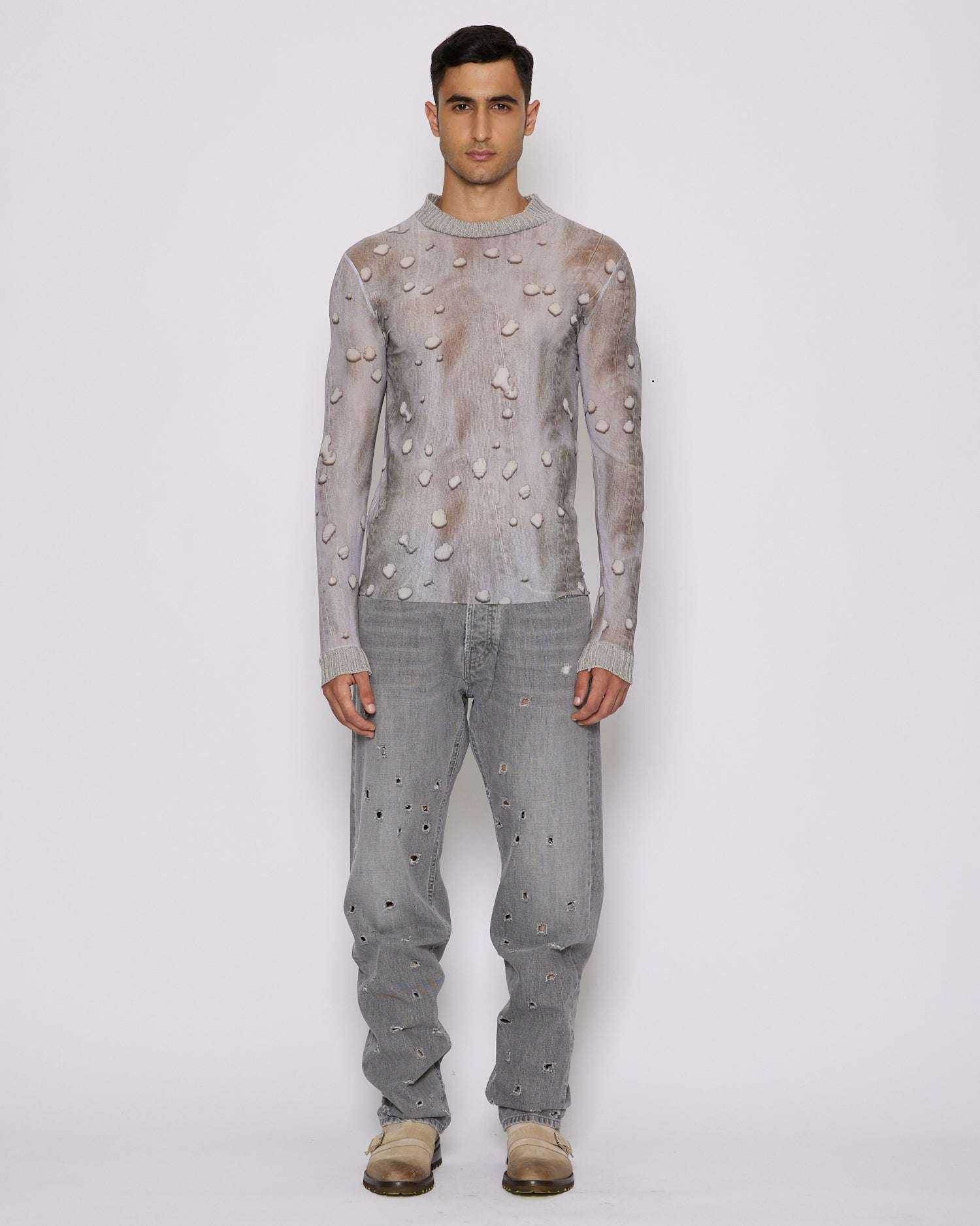 John Richmond Jeans regular con strappi sul davanti sconto