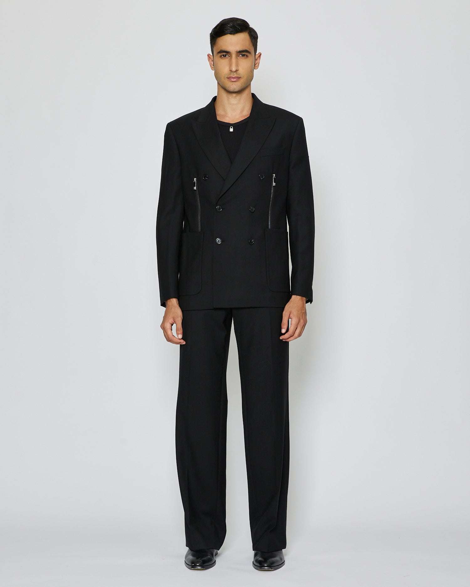 John Richmond Blazer doppiopetto con zip sconto