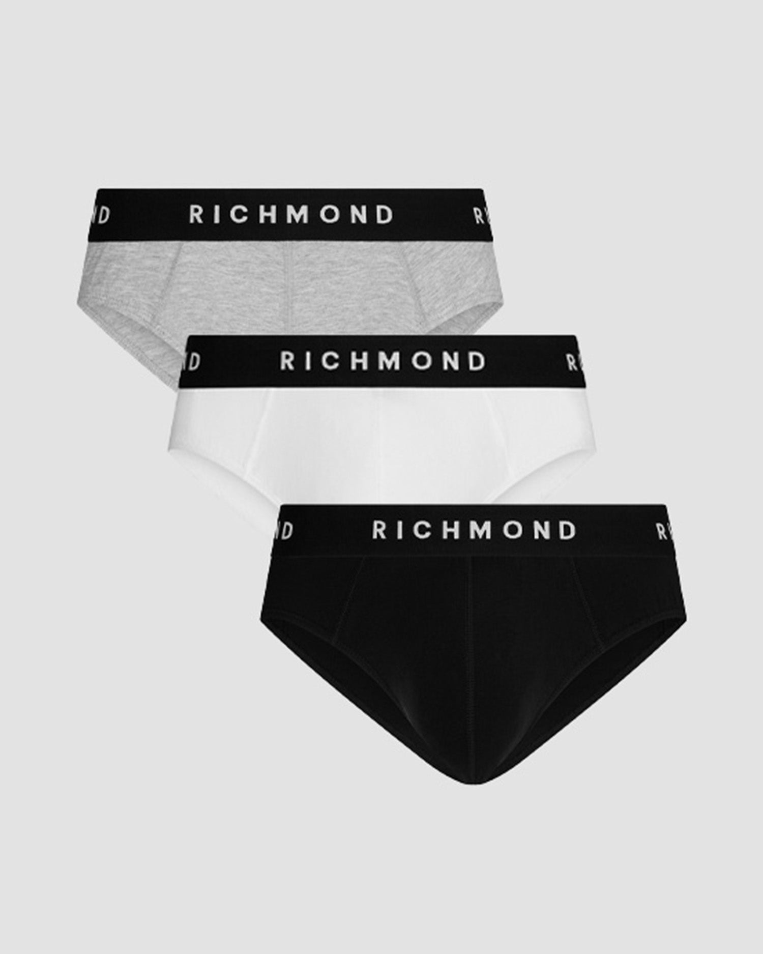 Richmondunderwear Tripack slip vita bassa in cotone pettinato sconto