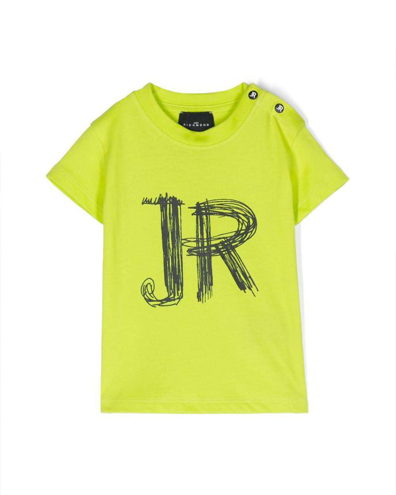 John Richmond kids T-shirt con logo sul davanti sconto