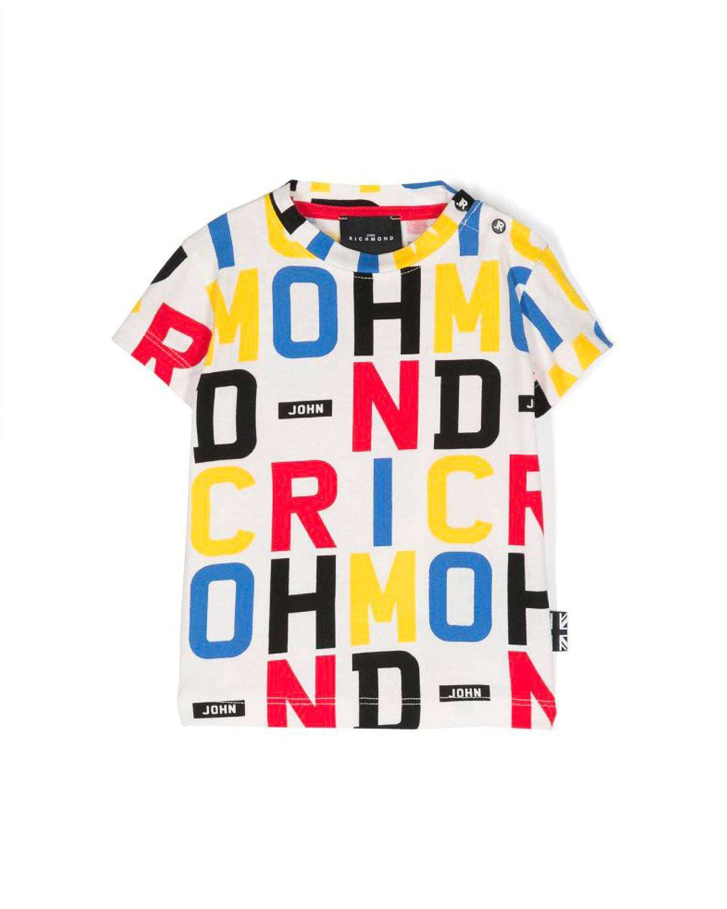 John Richmond kids T-shirt con pattern sconto