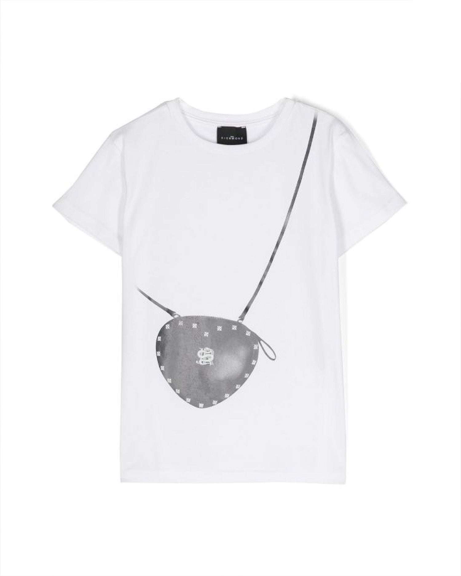 John Richmond kids T-shirt con grafica sul davanti e sul retro sconto