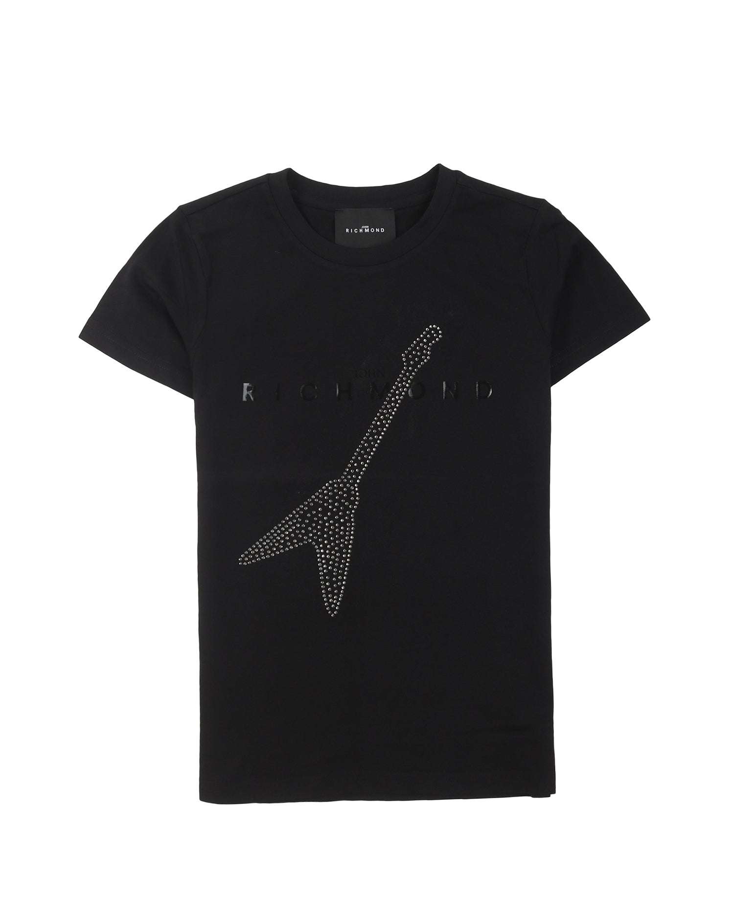 John Richmond kids T-shirt con strass sconto