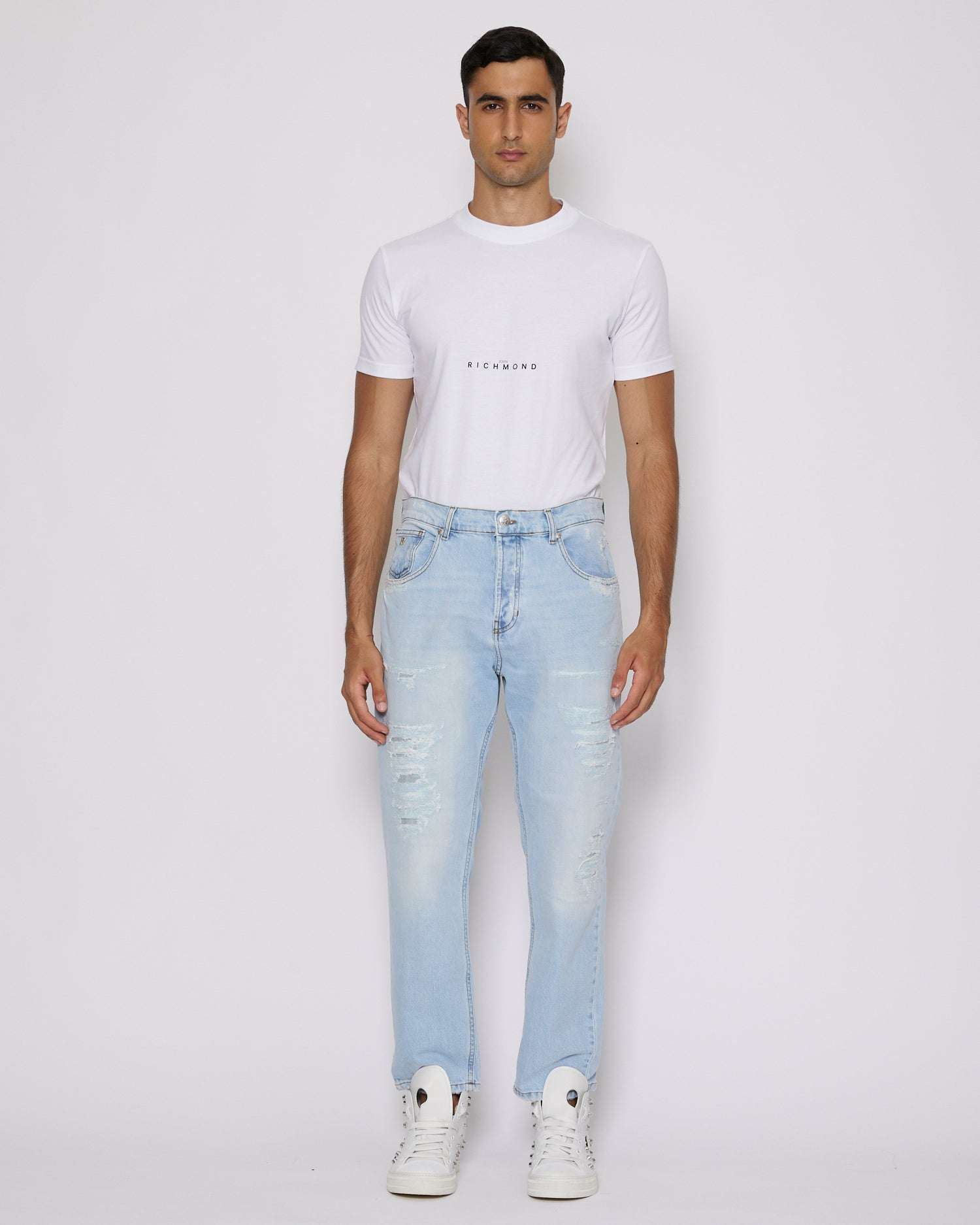 John Richmond Jeans slim effetto used sconto