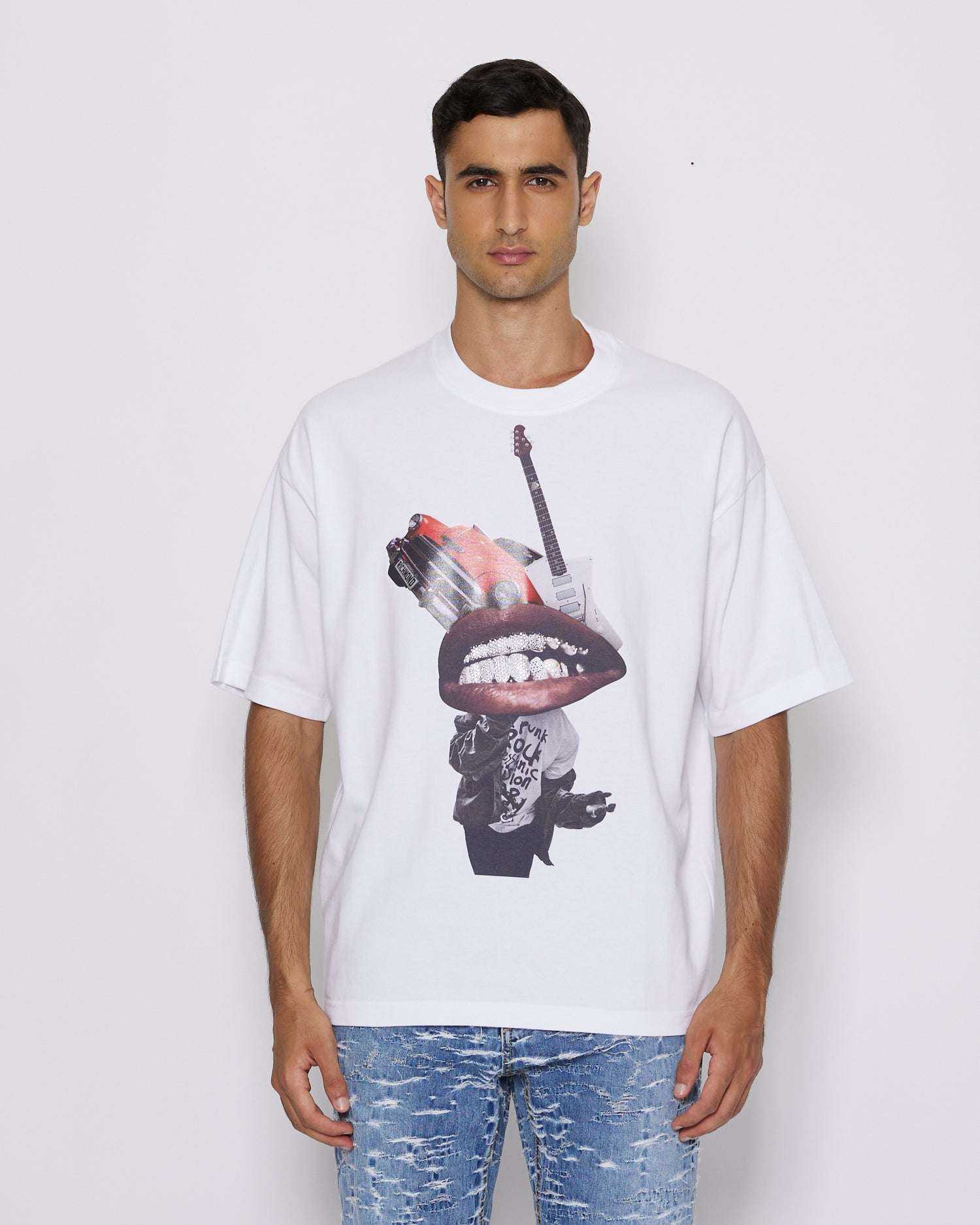 John Richmond T-shirt con grafica sconto