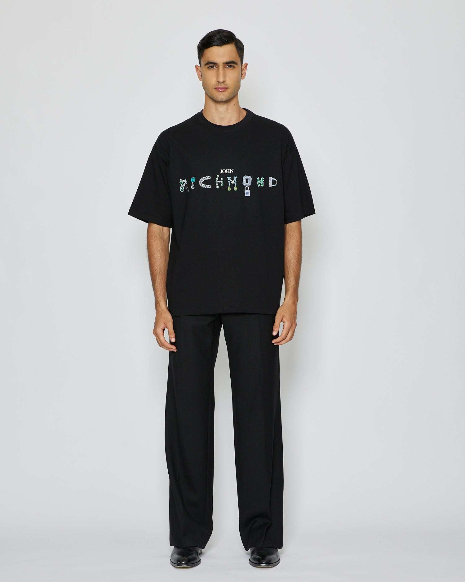 John Richmond T-shirt con logo sul davanti sconto