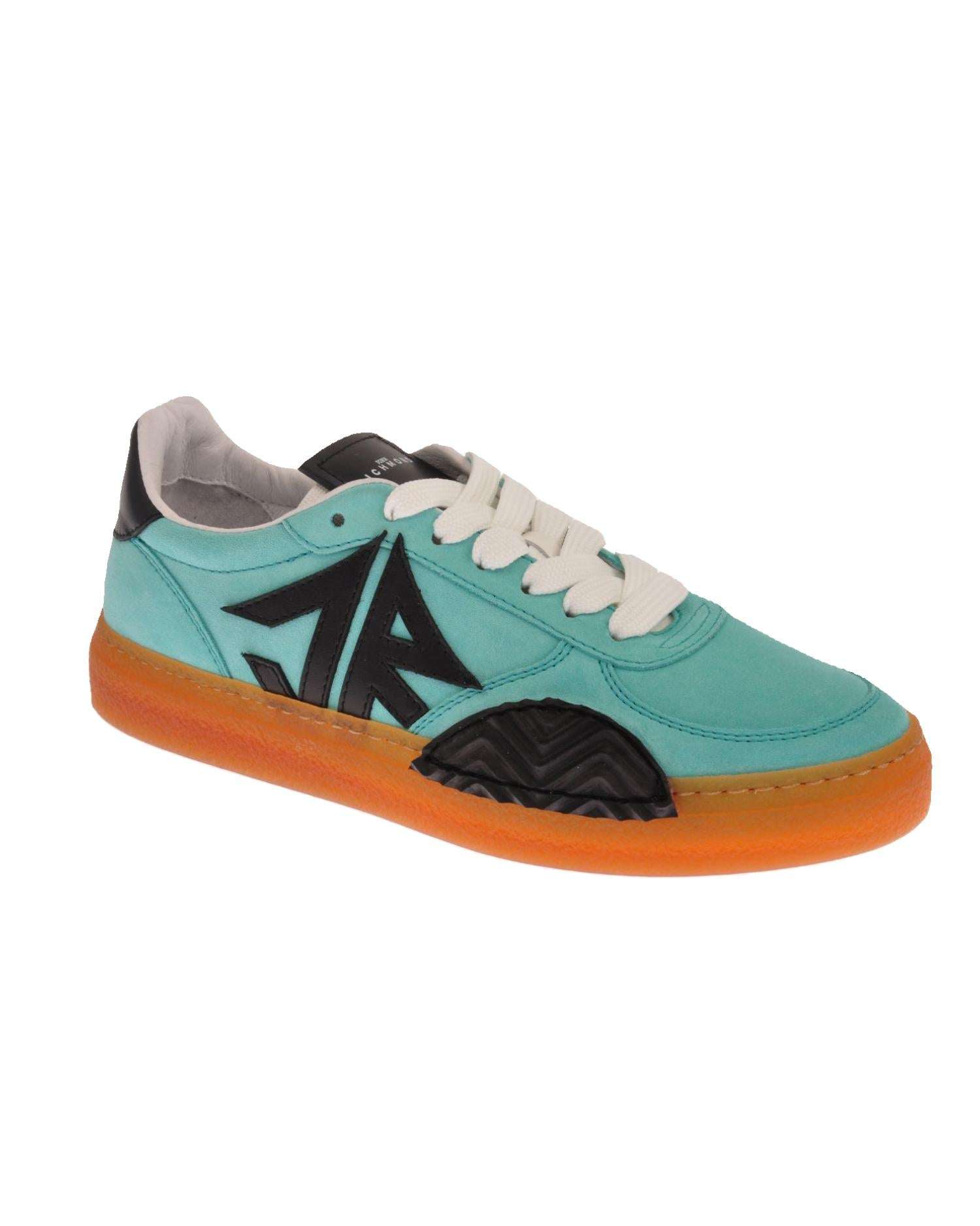 John Richmond Sneakers in pelle scamosciata con logo sconto