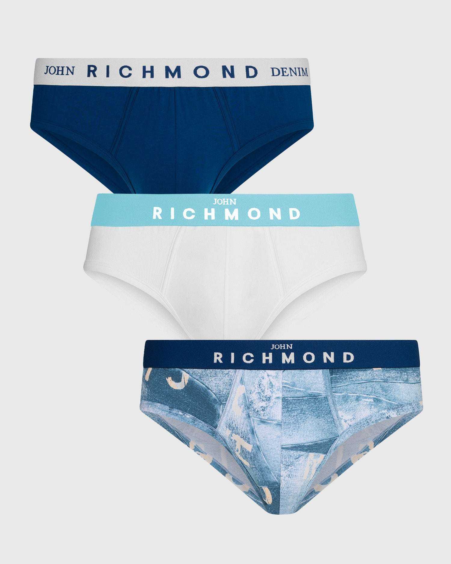 Richmondunderwear Tripack slip fantasia denim sconto