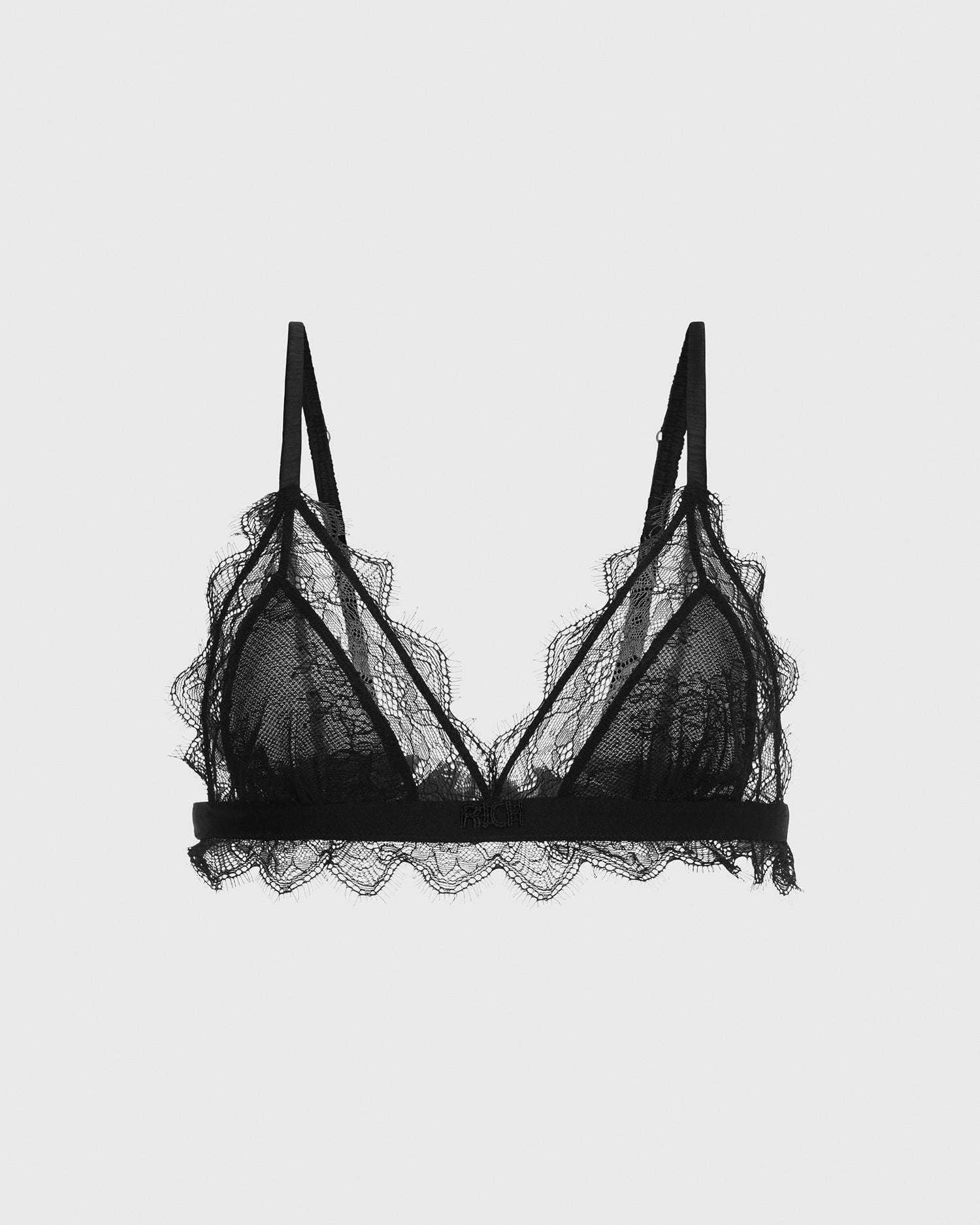 John Richmond Reggiseno in pizzo ricamato sconto