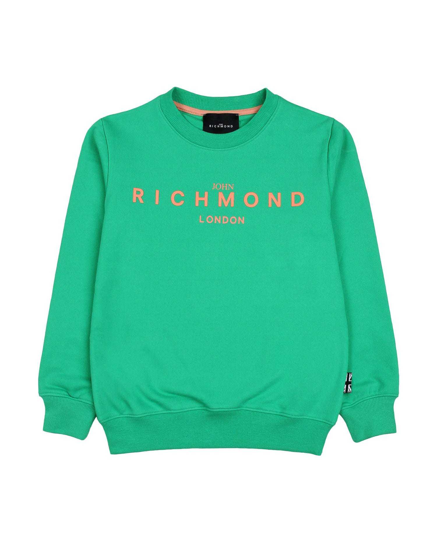 John Richmond kids Felpa con logo sul davanti sconto