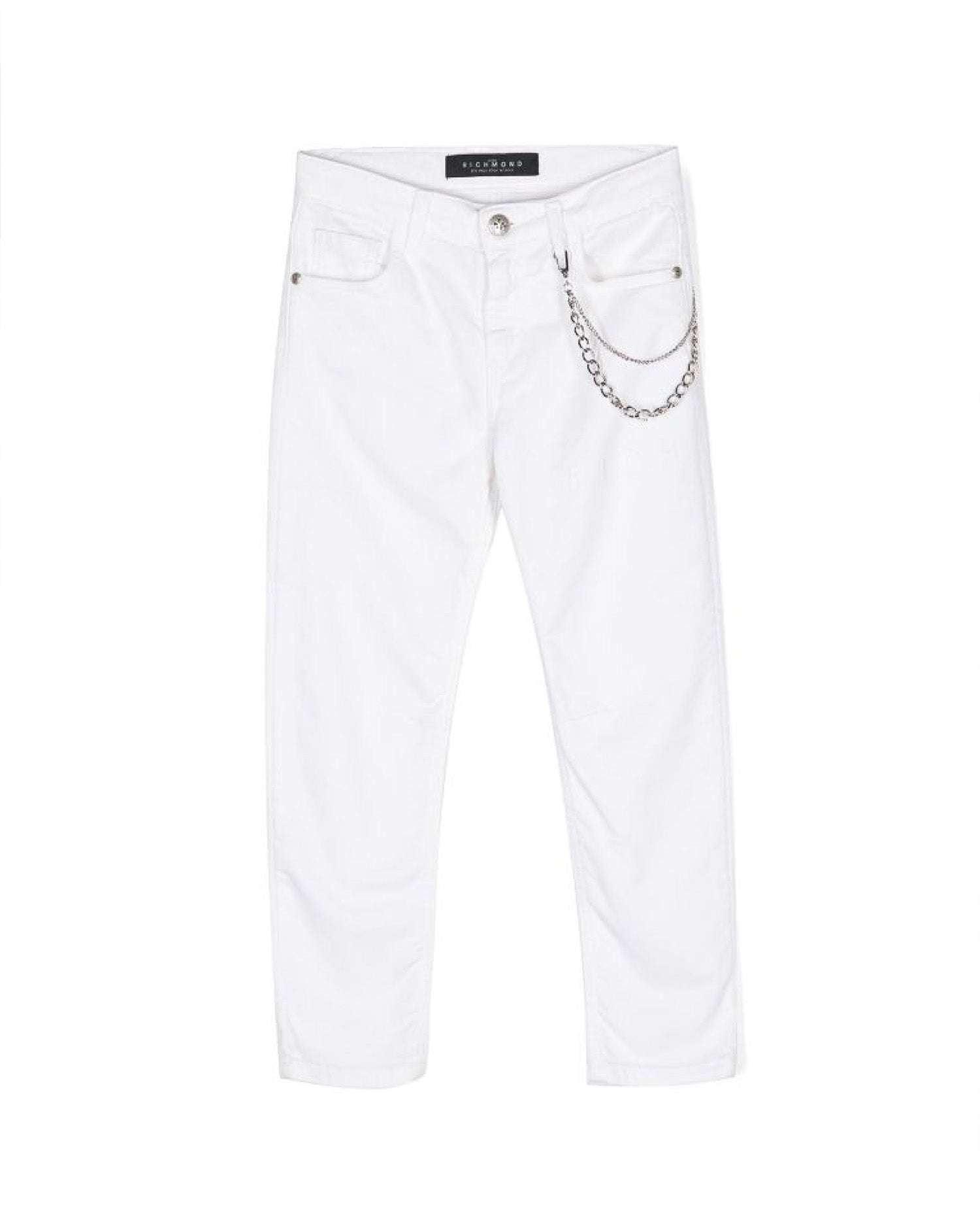 John Richmond Jeans slim con catena removibile sconto