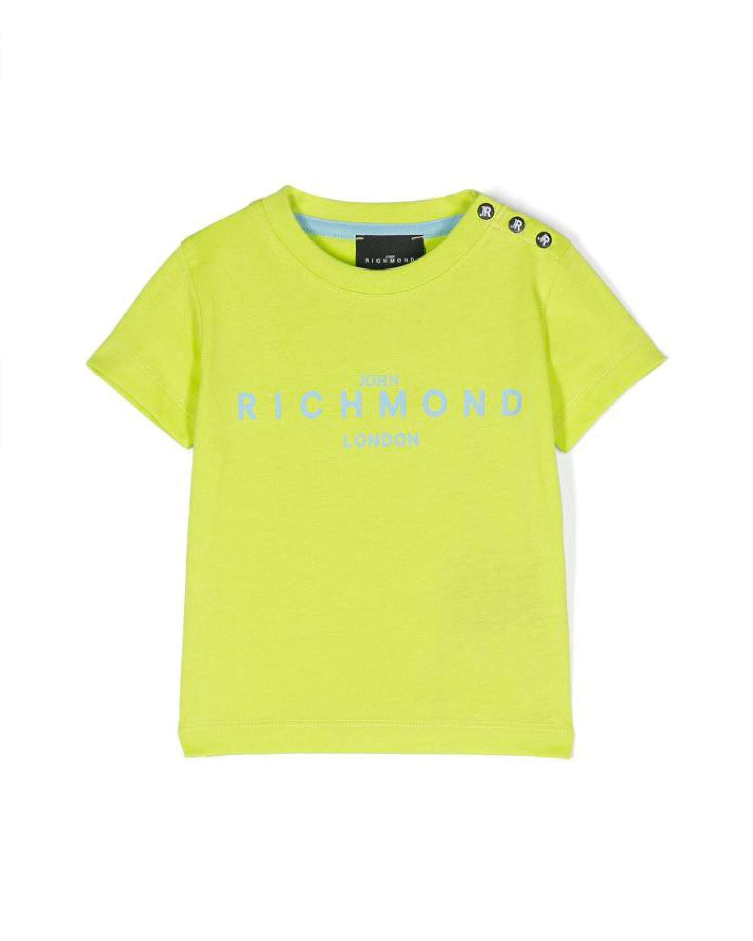 John Richmond kids T-shirt con logo sul davanti sconto