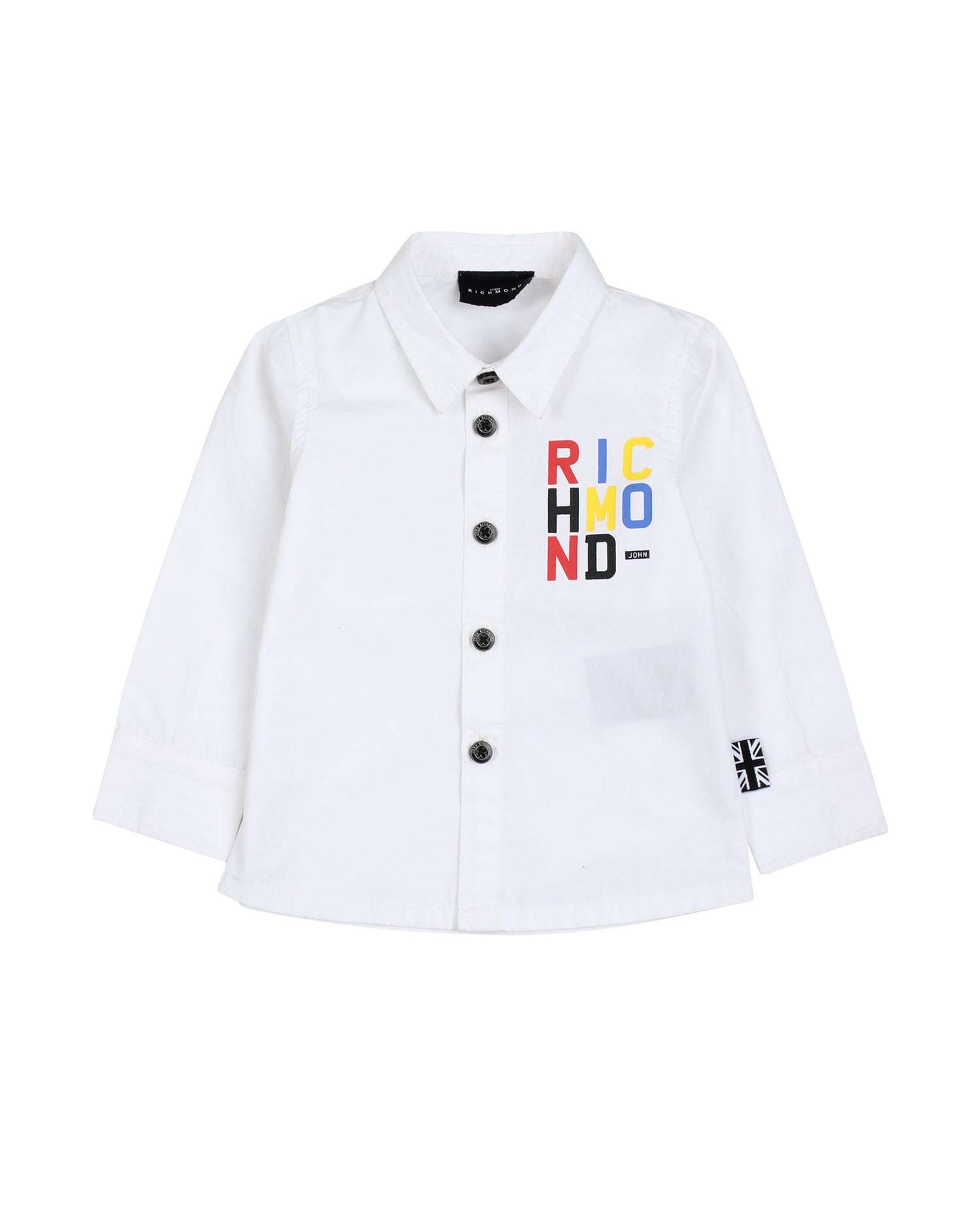 John Richmond kids Camicia con logo multicolor sconto