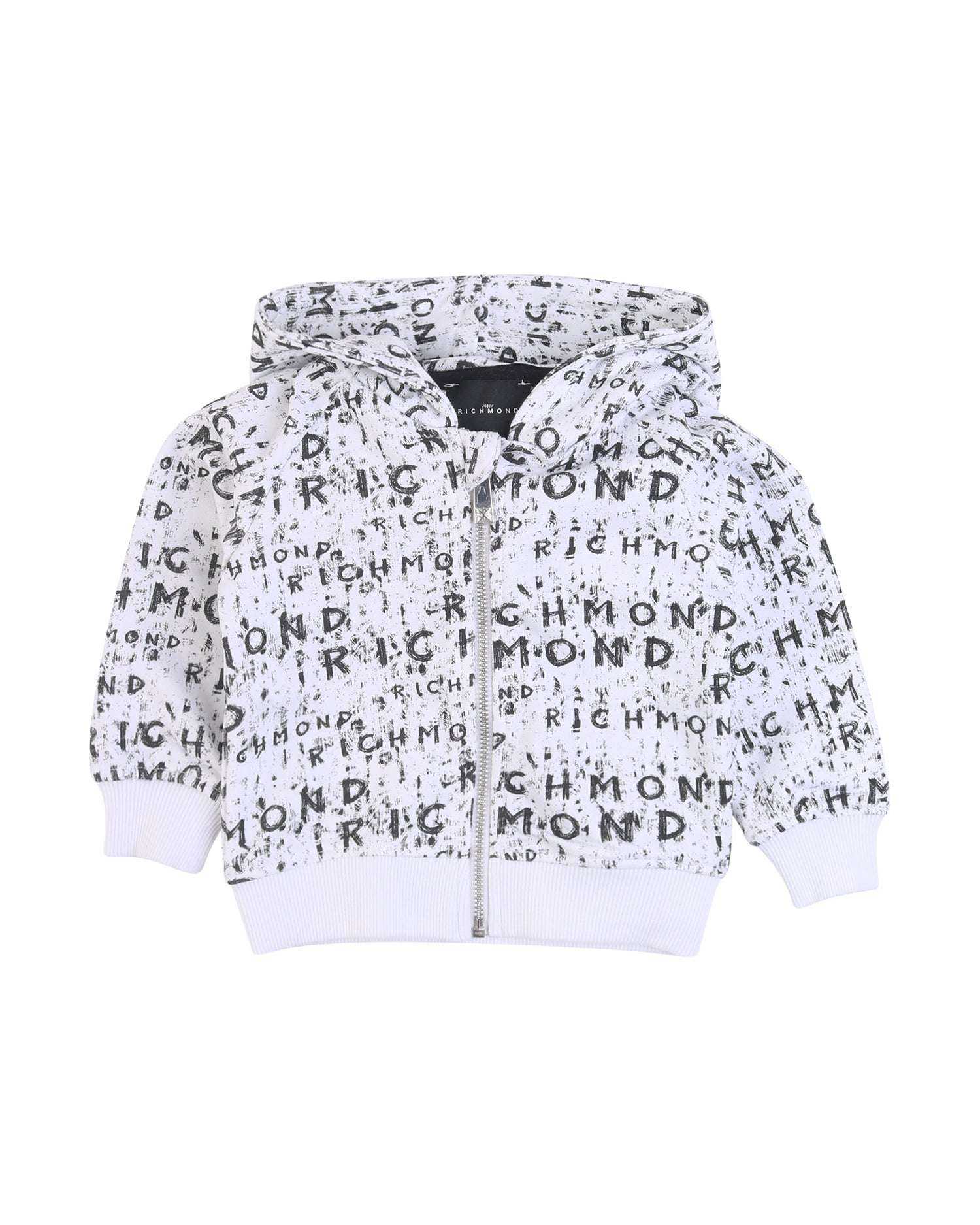 John Richmond kids Felpa con logo allover sconto