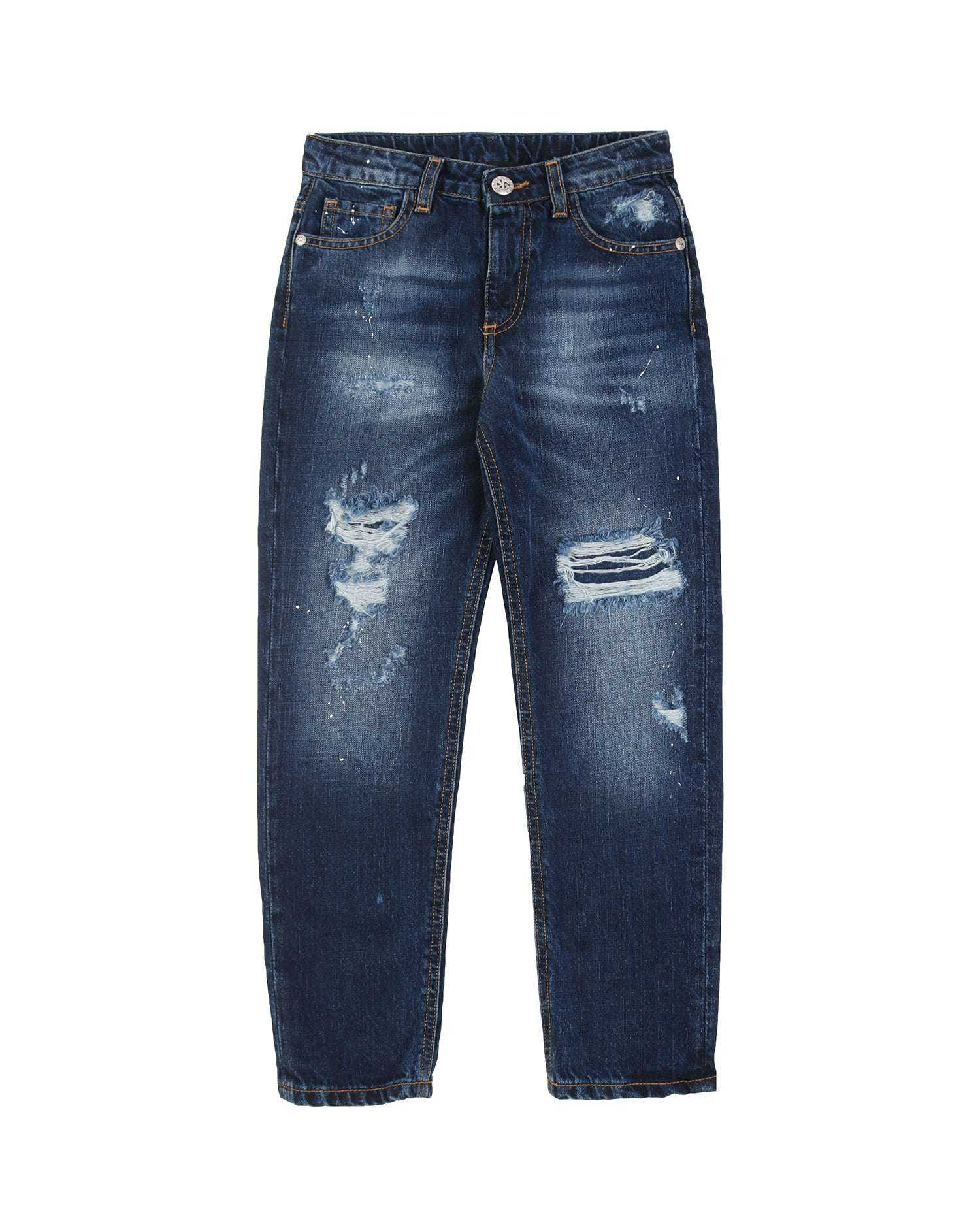 John Richmond kids Jeans con strappi sconto