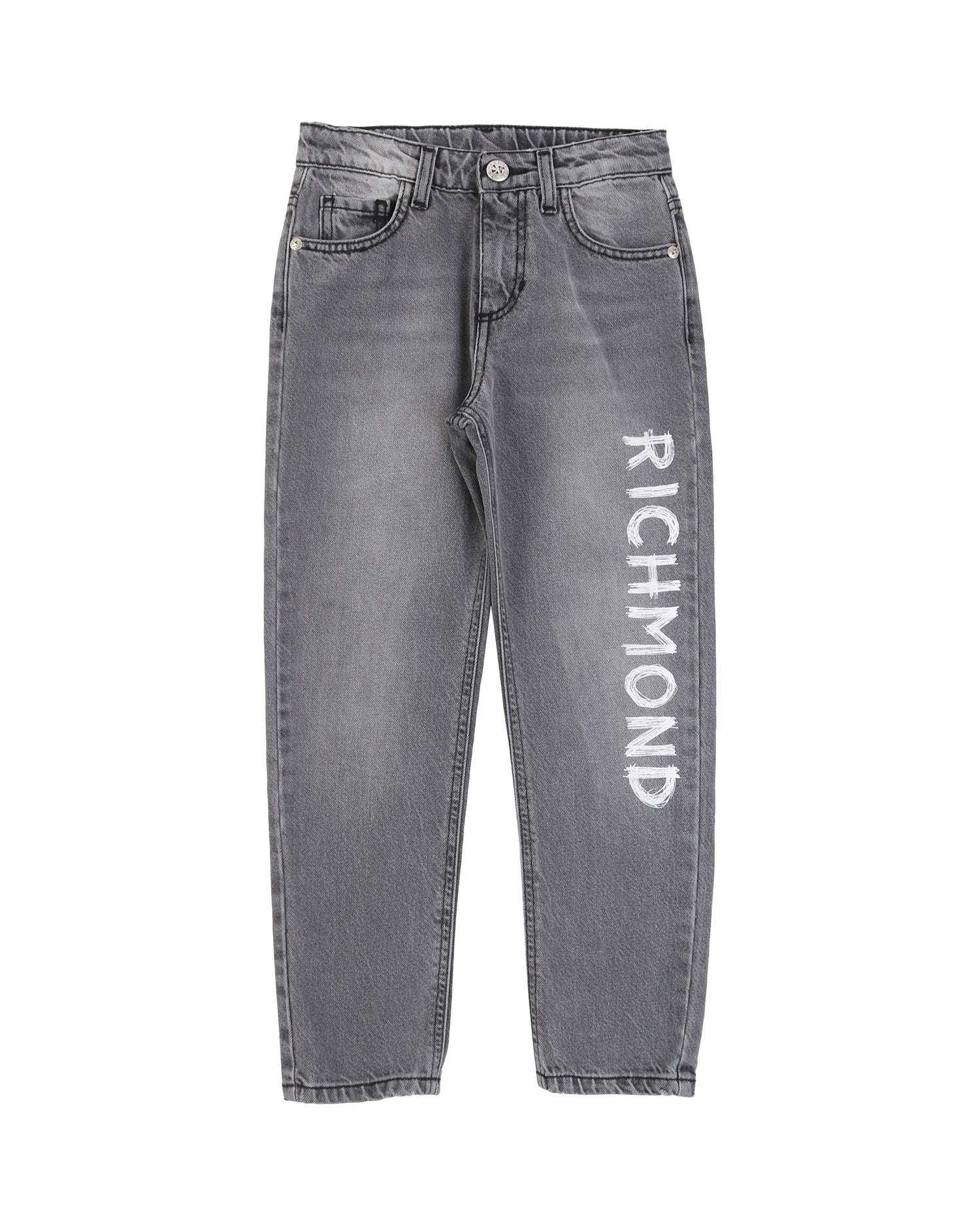 John Richmond kids Jeans con logo lungo la gamba sconto