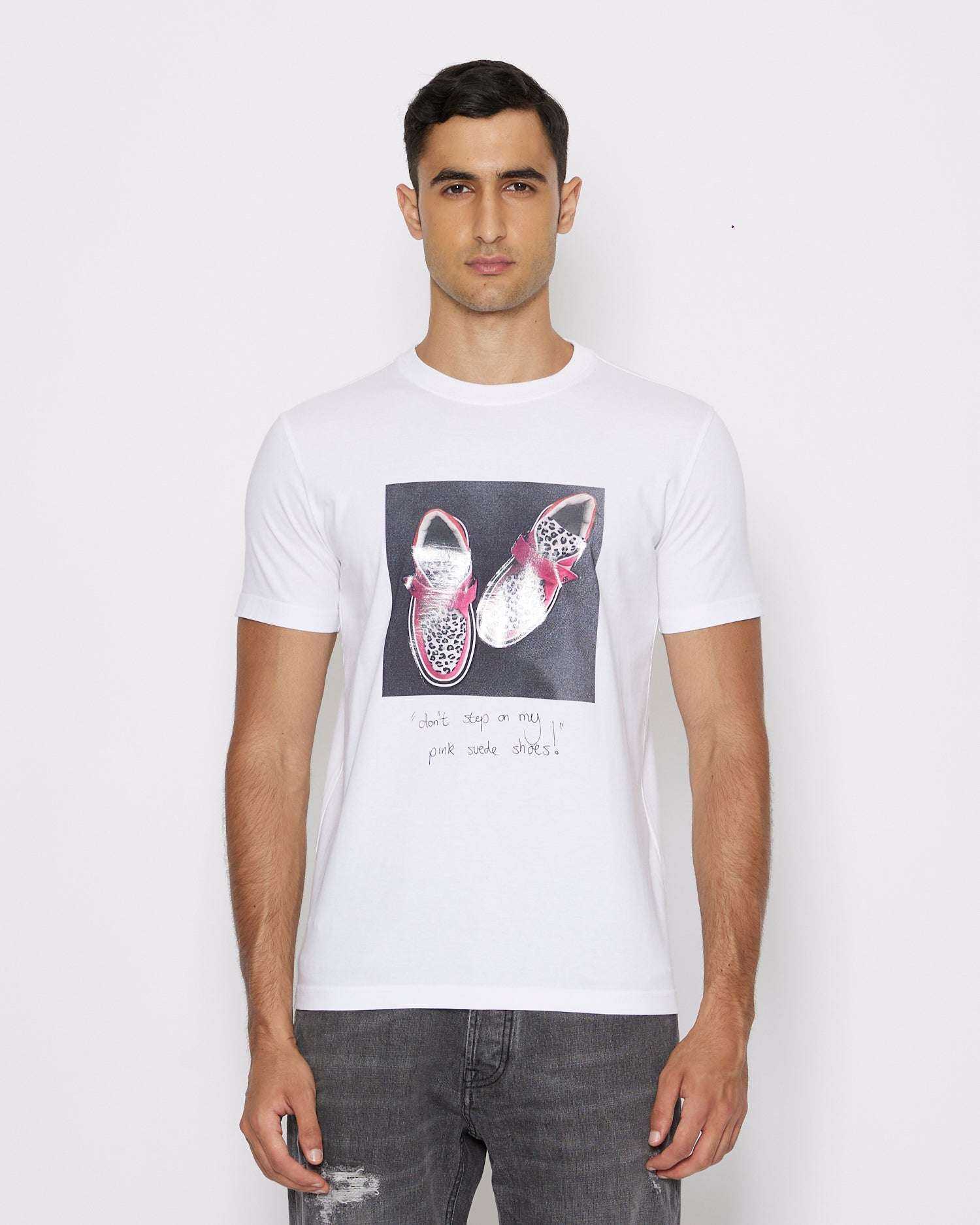 John Richmond T-shirt con grafica sul davanti sconto