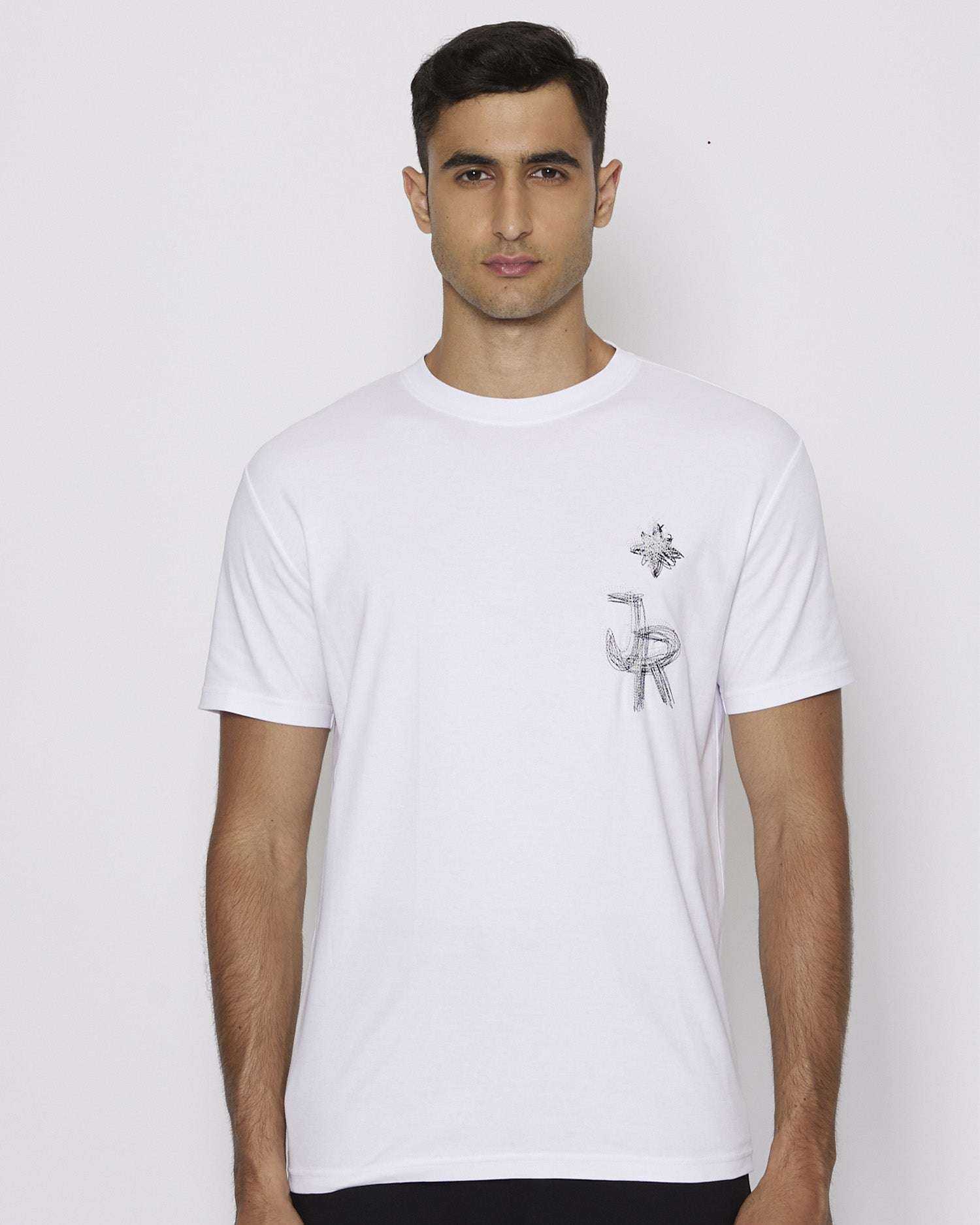 John Richmond T-shirt con logo JR sul davanti sconto