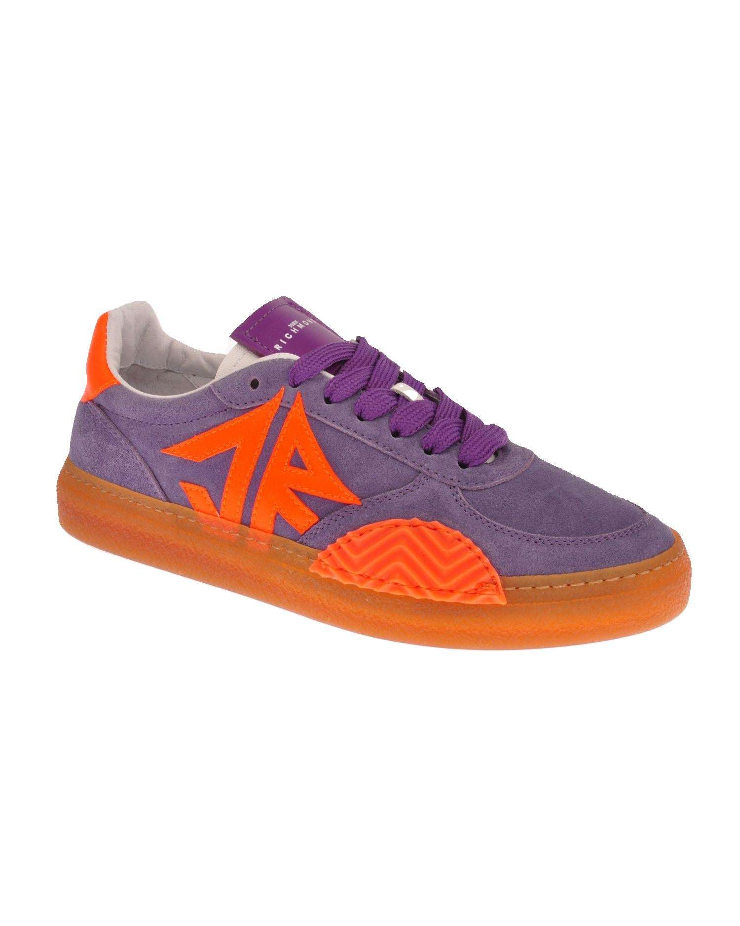 John Richmond Sneakers in pelle scamosciata con logo sconto