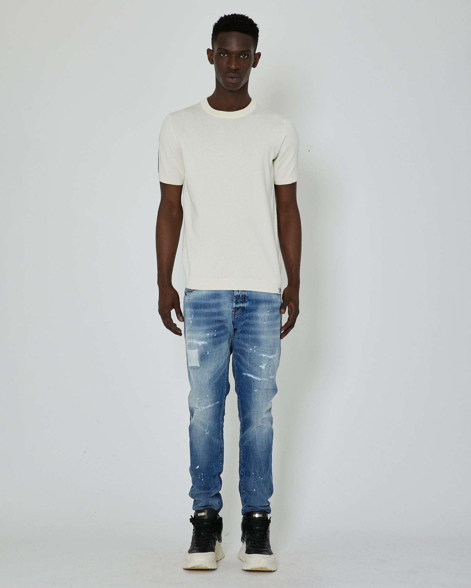 John Richmond T-shirt basic slim fit sconto