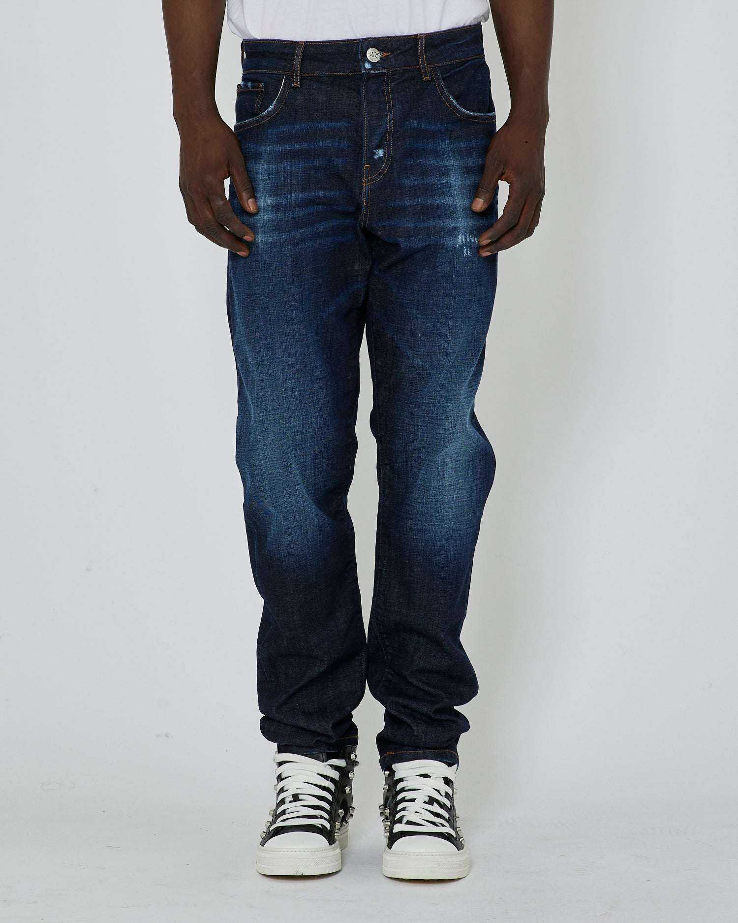 John Richmond Jeans regular lavaggio scuro sconto