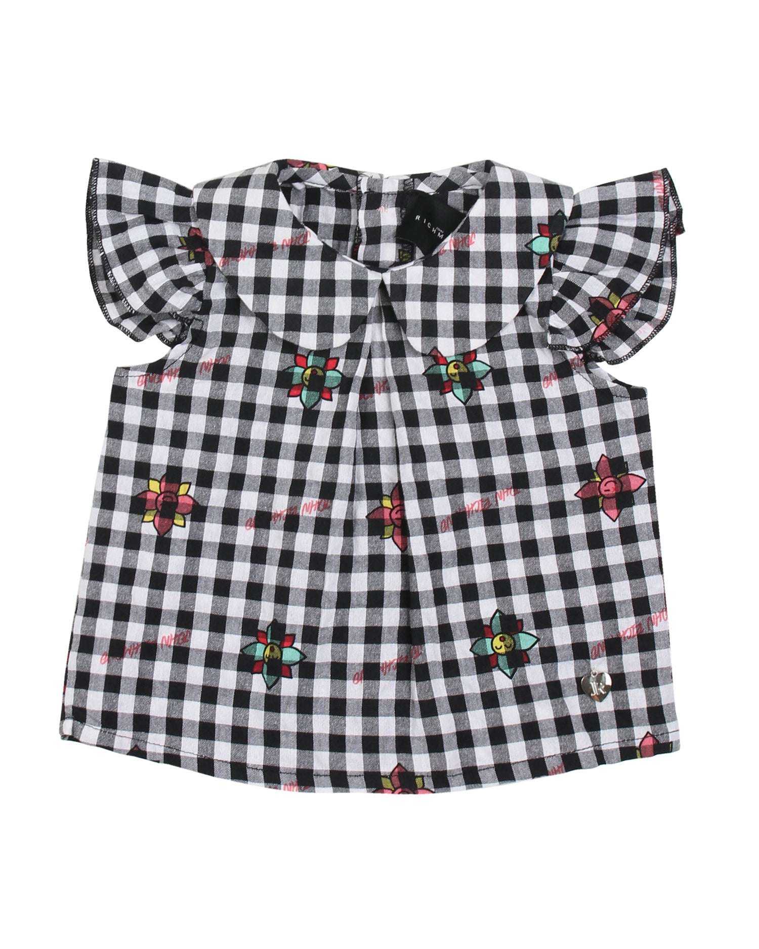 John Richmond kids Blusa a quadri sconto