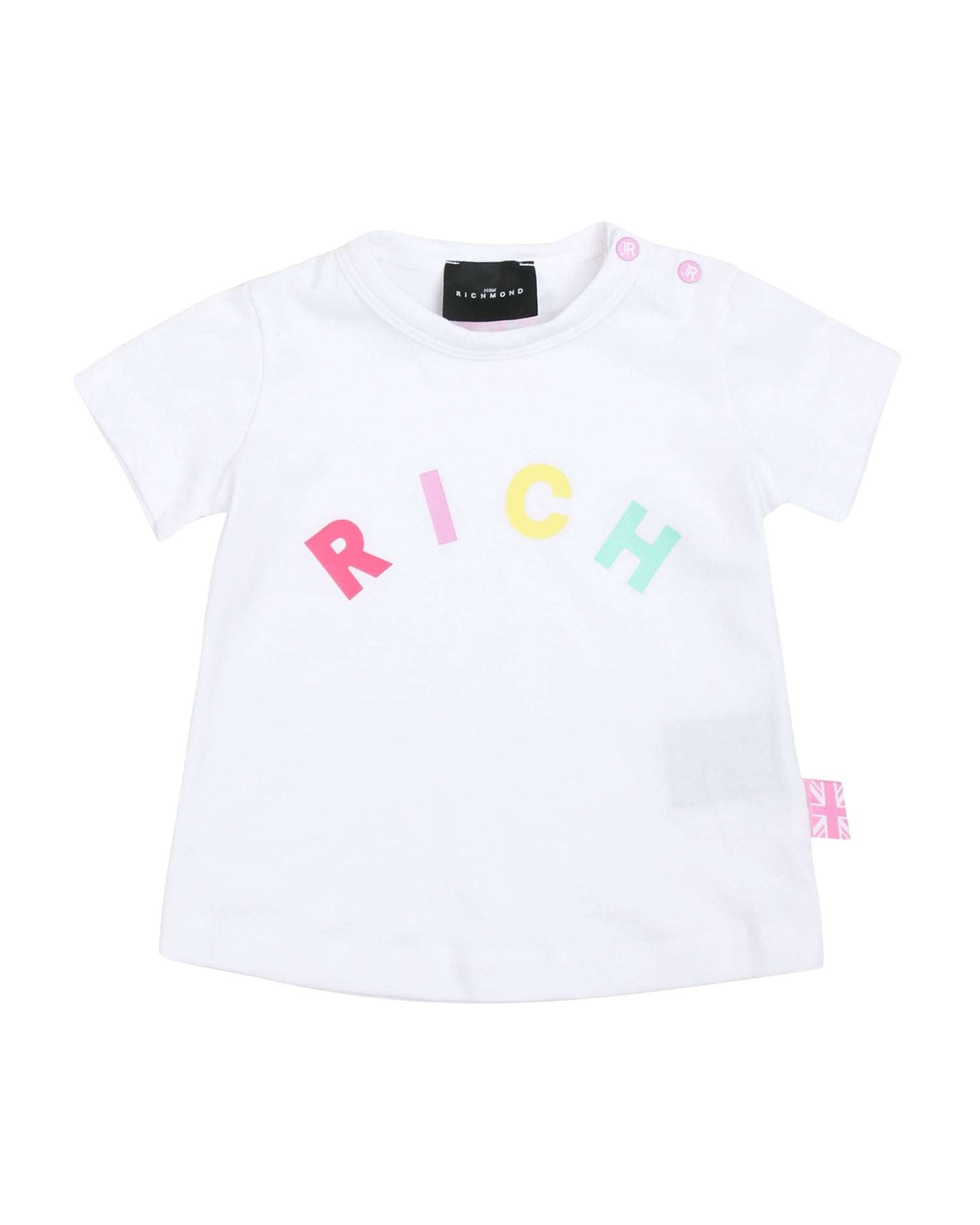 John Richmond kids T-shirt con logo colorato sconto