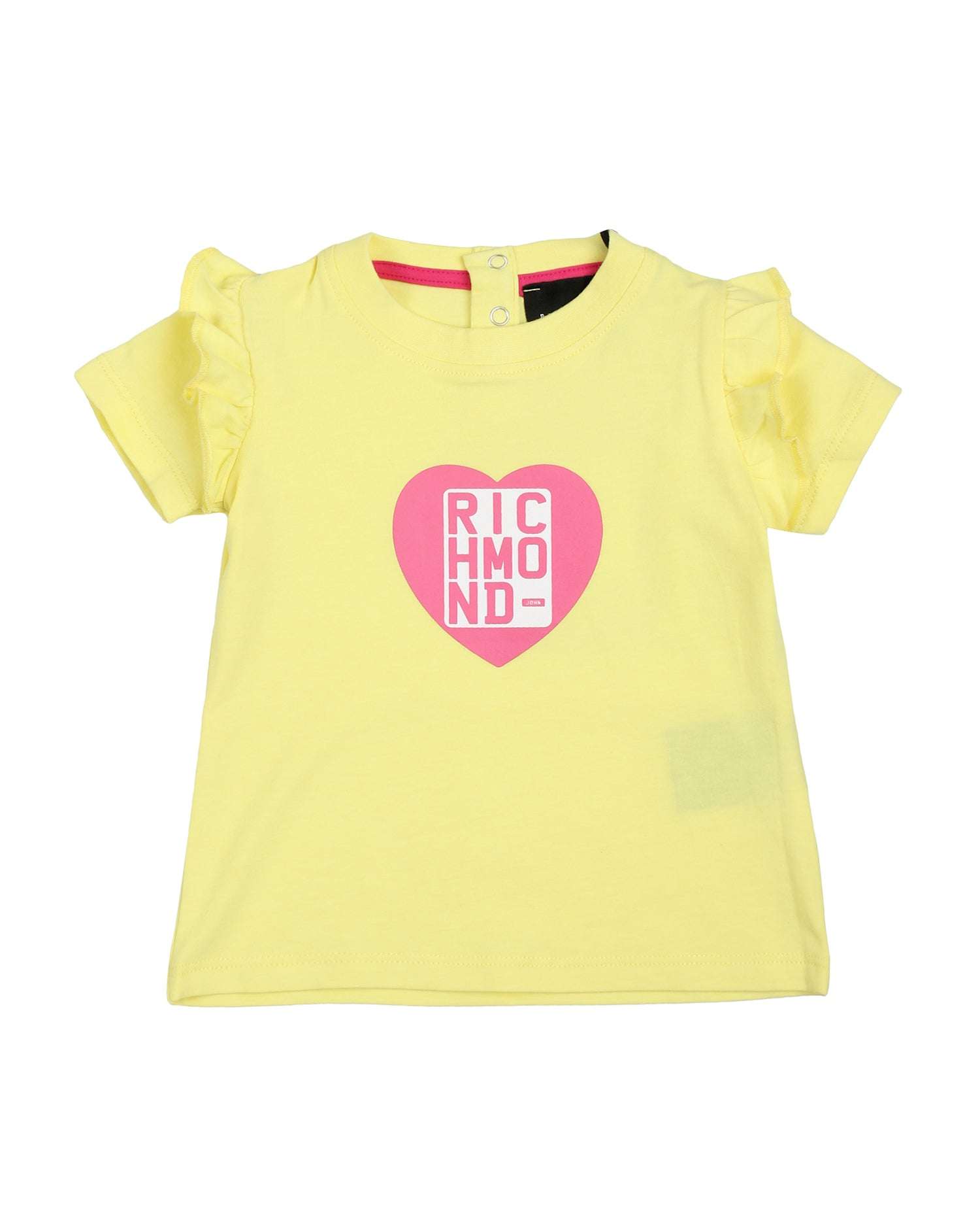 John Richmond kids T-shirt con logo stampato a cuore sconto