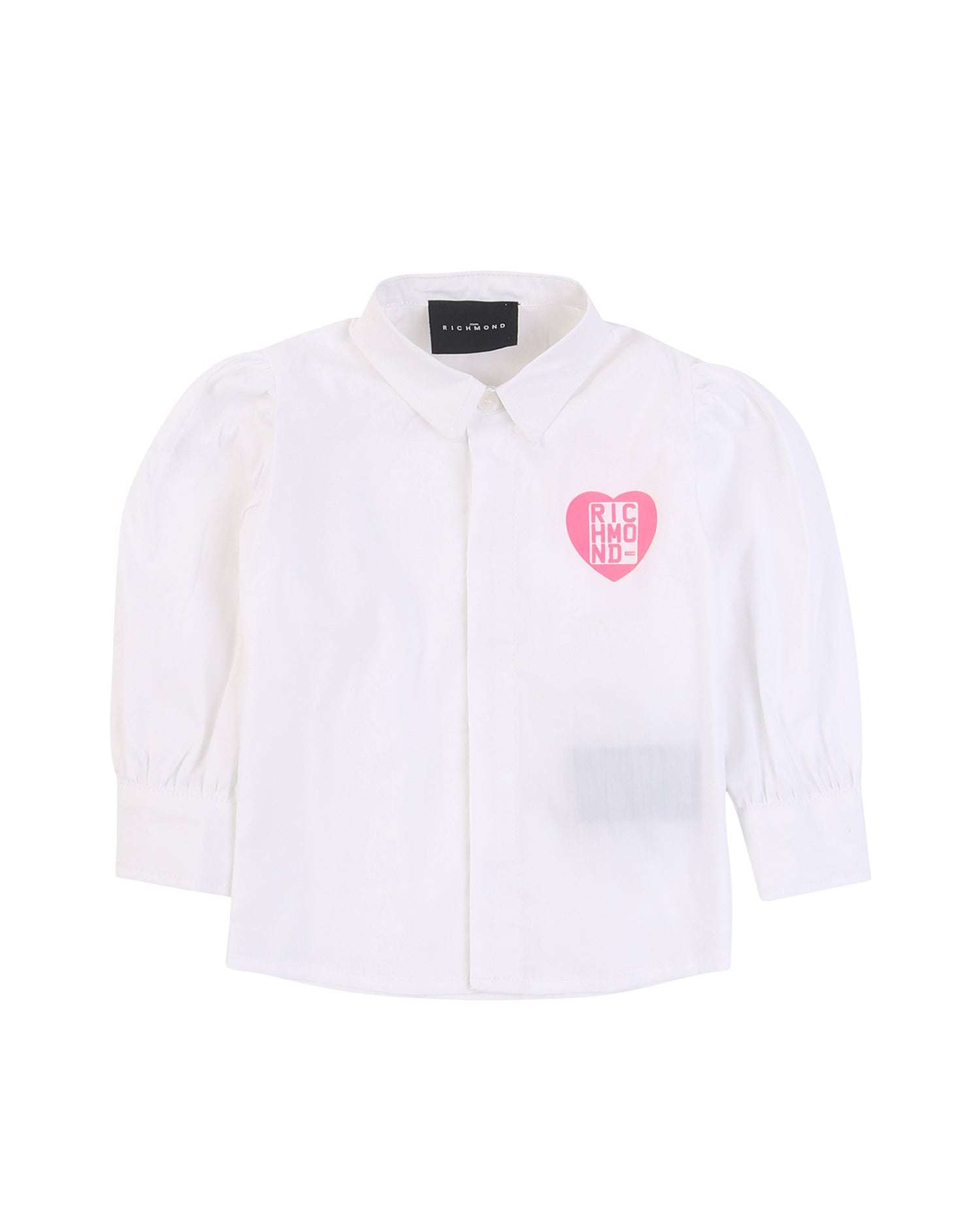 John Richmond kids Camicia con logo stampato a cuore sconto