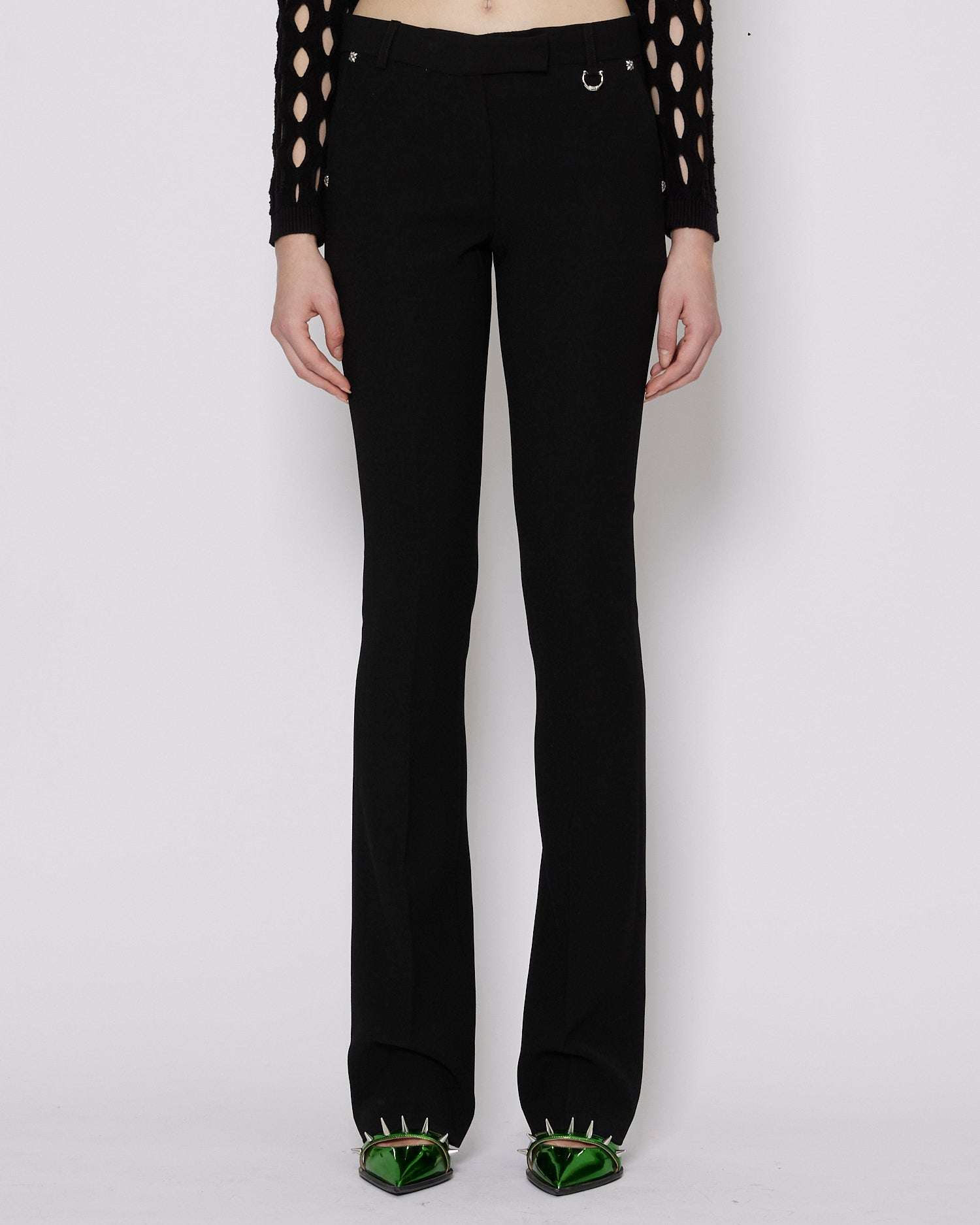 John Richmond Pantaloni mini flare sconto