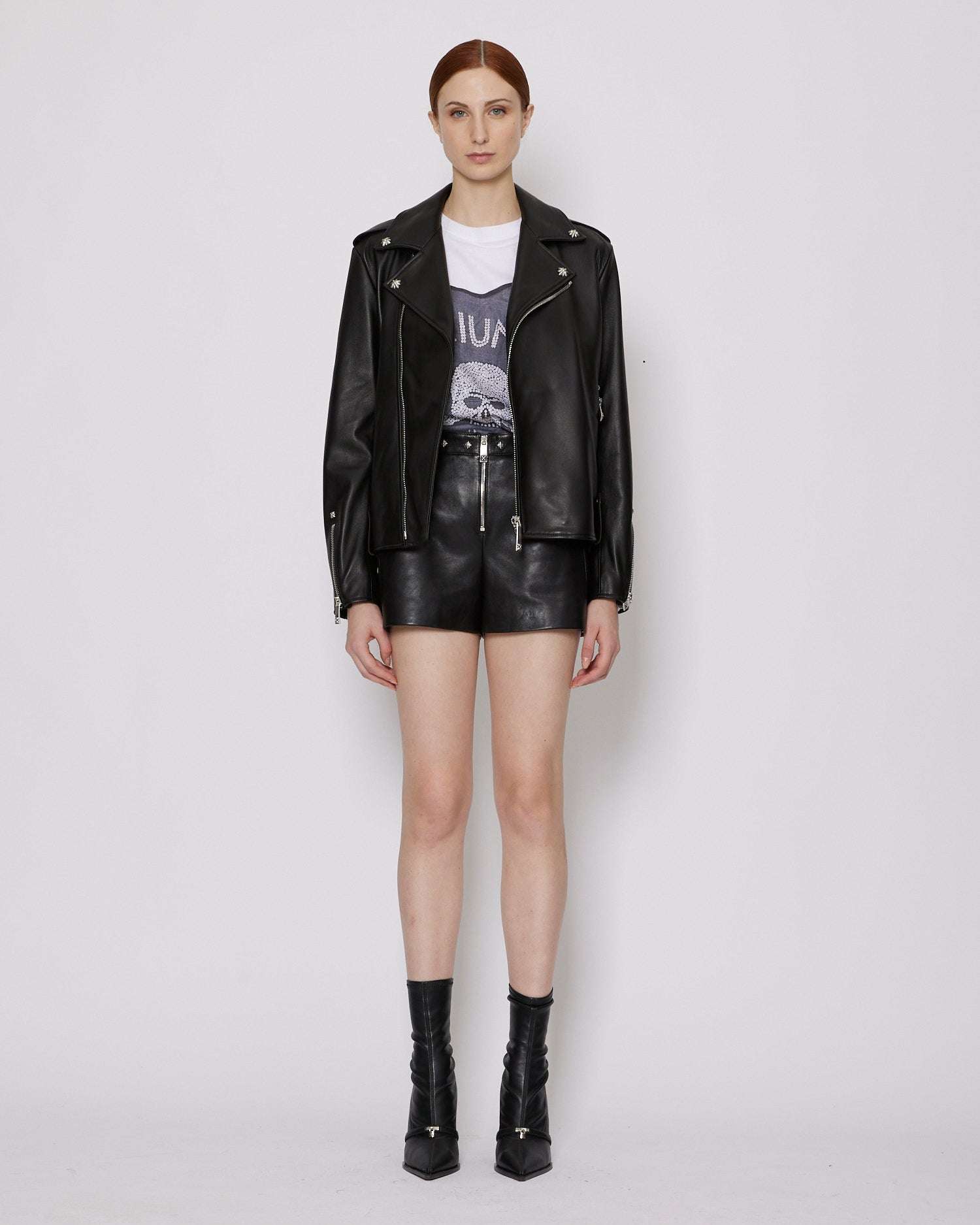 John Richmond Bomber genderless in 100% pelle sconto