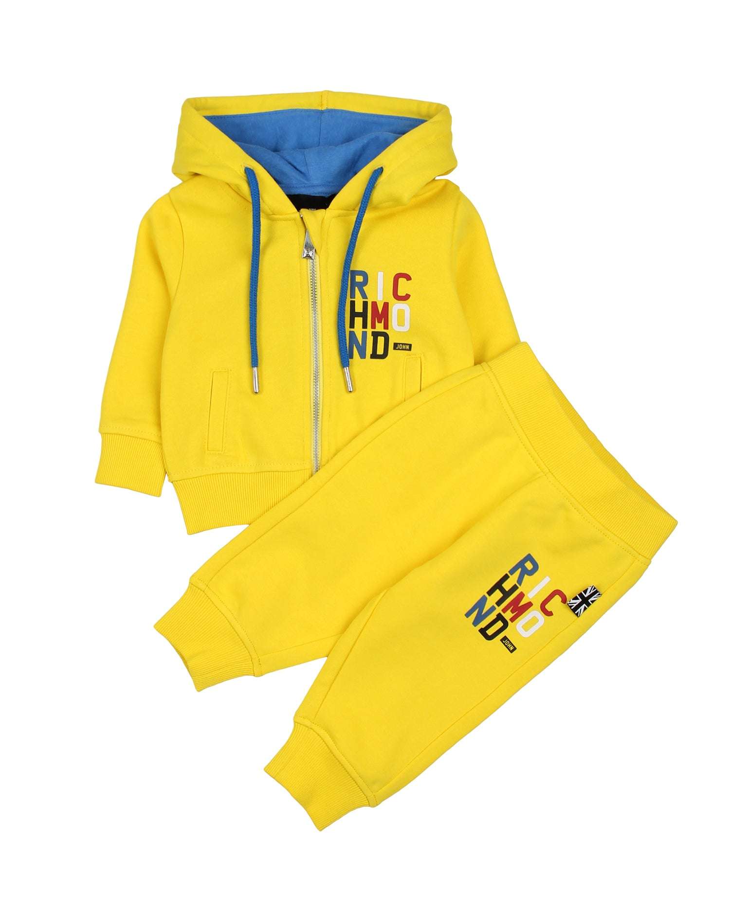 John Richmond kids Completo felpa e pantalone con logo sconto