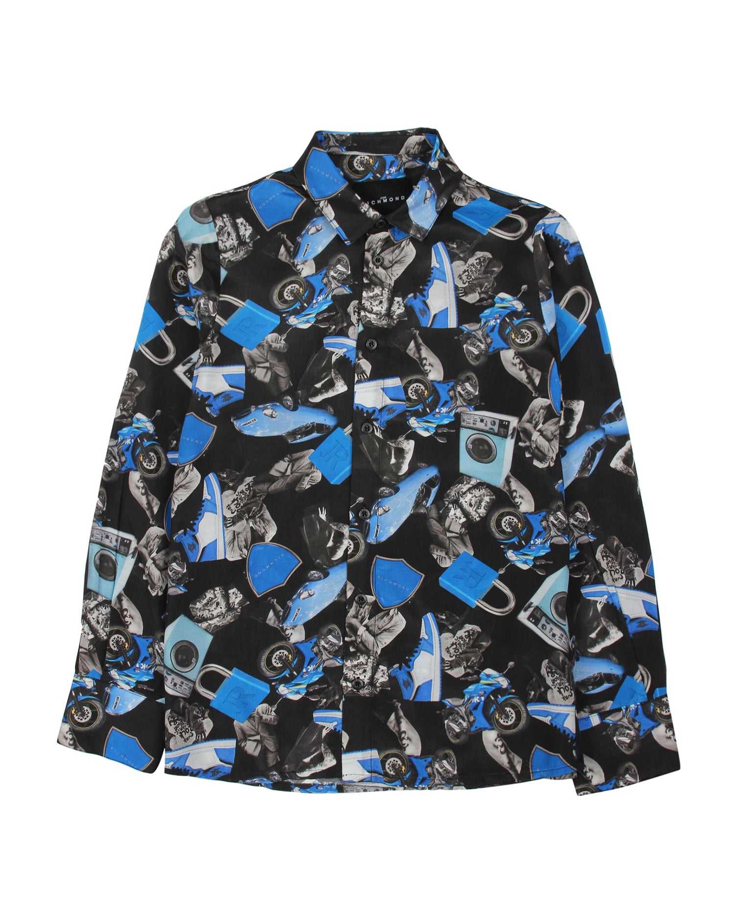 John Richmond kids Camicia con pattern allover sconto