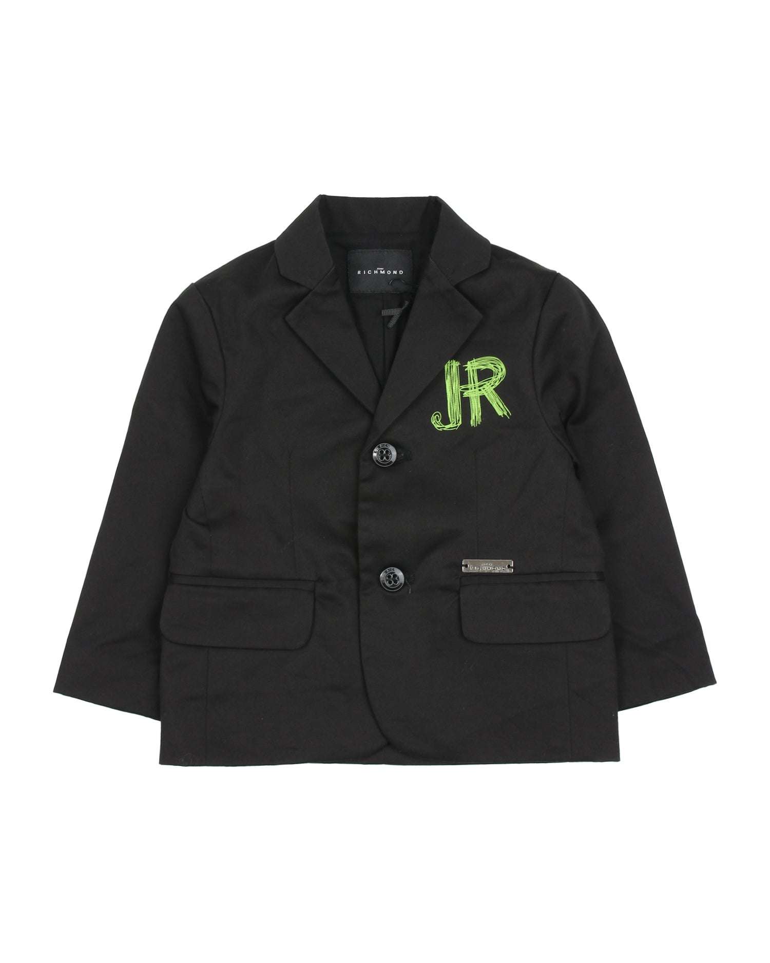 John Richmond kids Giacca monopetto con logo a contrasto sconto