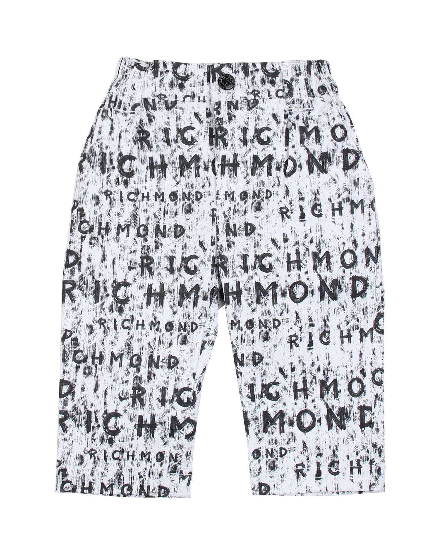 John Richmond kids Pantaloni con logo allover sconto