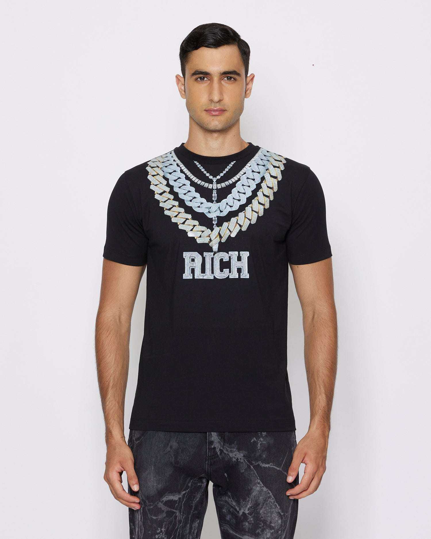 John Richmond T-shirt con grafica sul davanti sconto