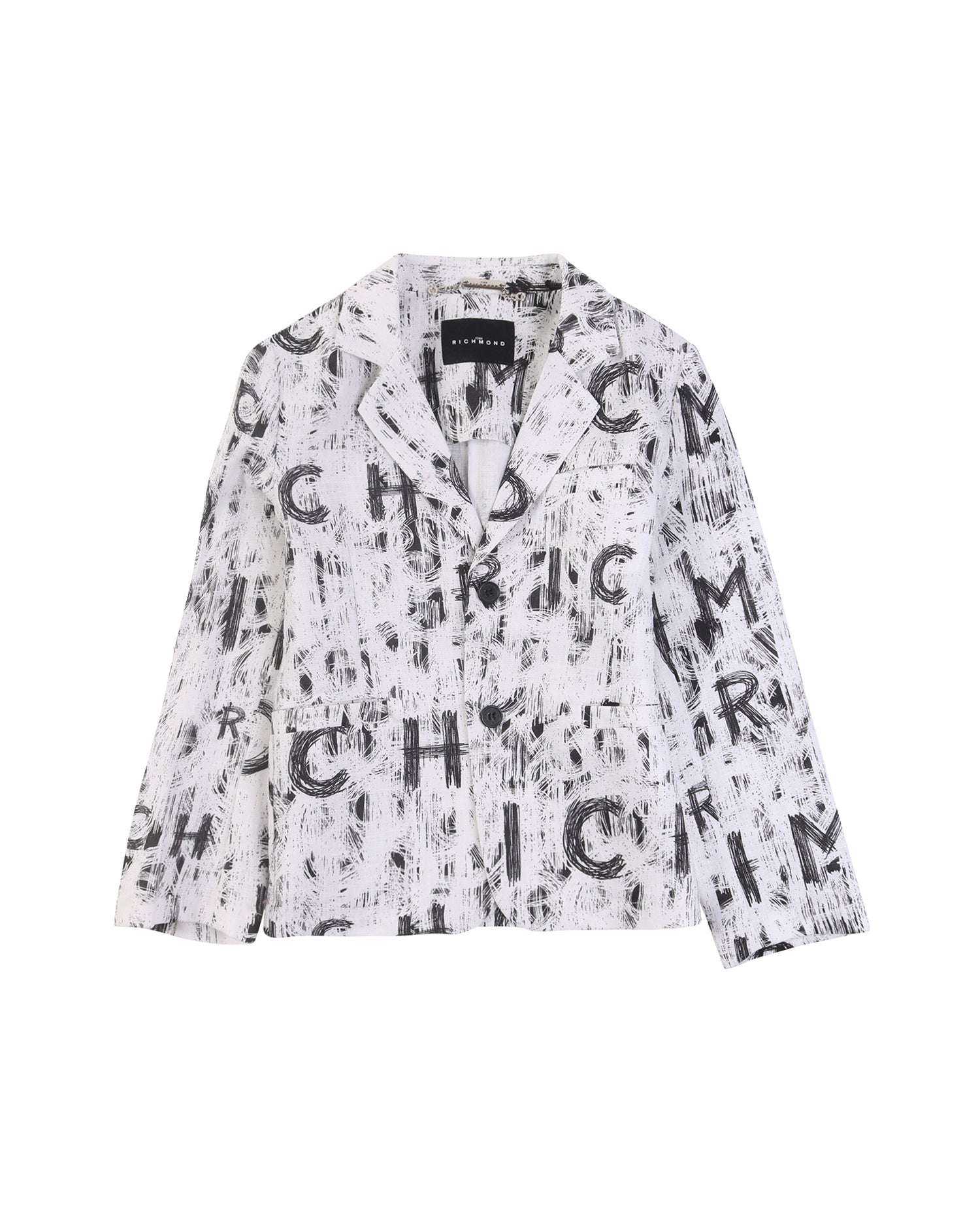 John Richmond kids Giacca con logo allover sconto