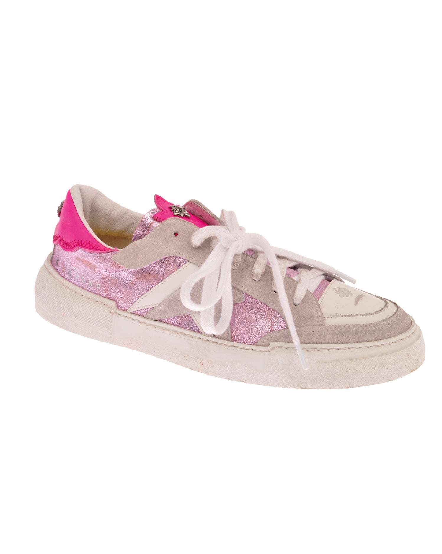 John Richmond Sneakers tricolor con stampa laterale sconto