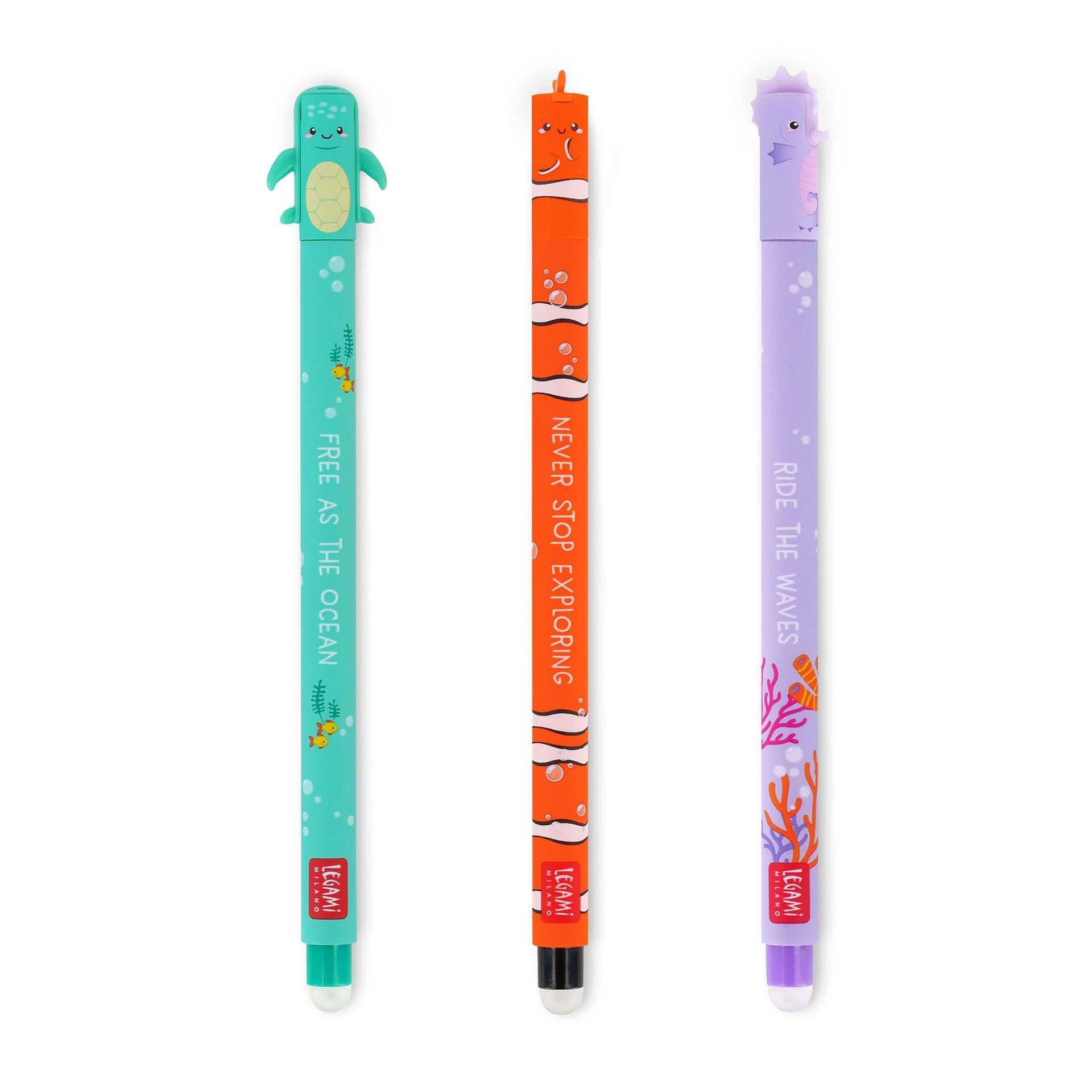 ﻿Legami Set di 3 Penne Gel Cancellabili - Erasable Pen sconto