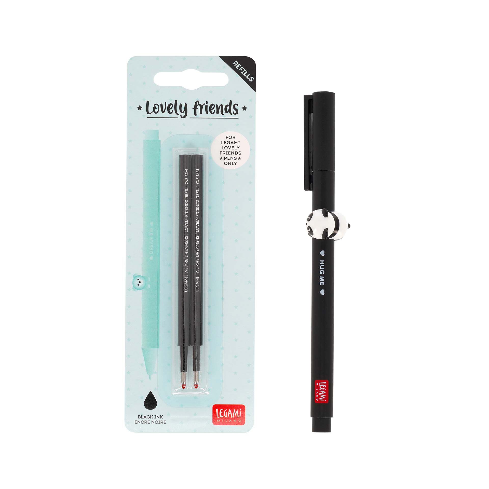 Legami Set Penna Lovely Panda con Refill Nero sconto