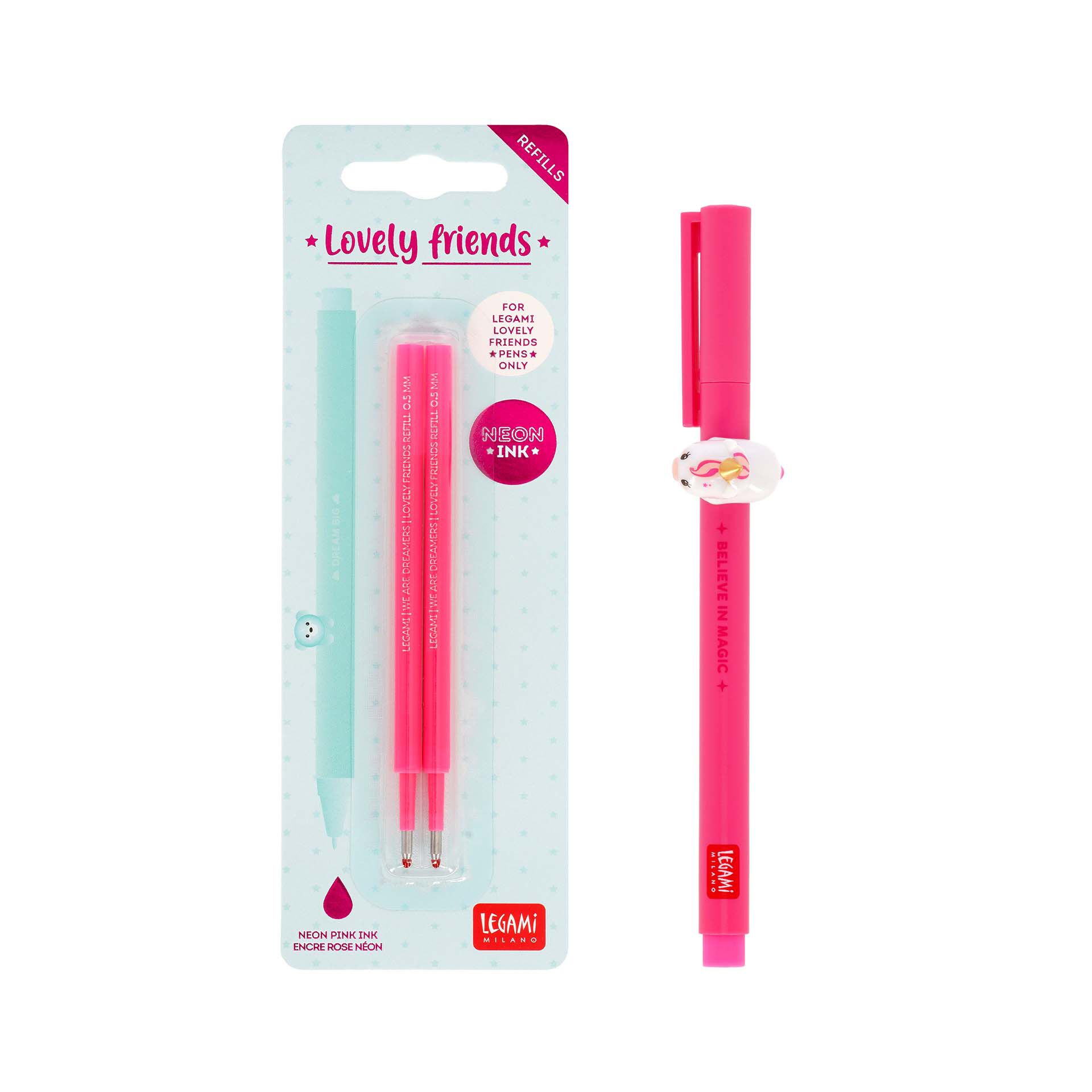 Legami Set Penna Lovely Unicorn con Refill Rosa Neon sconto