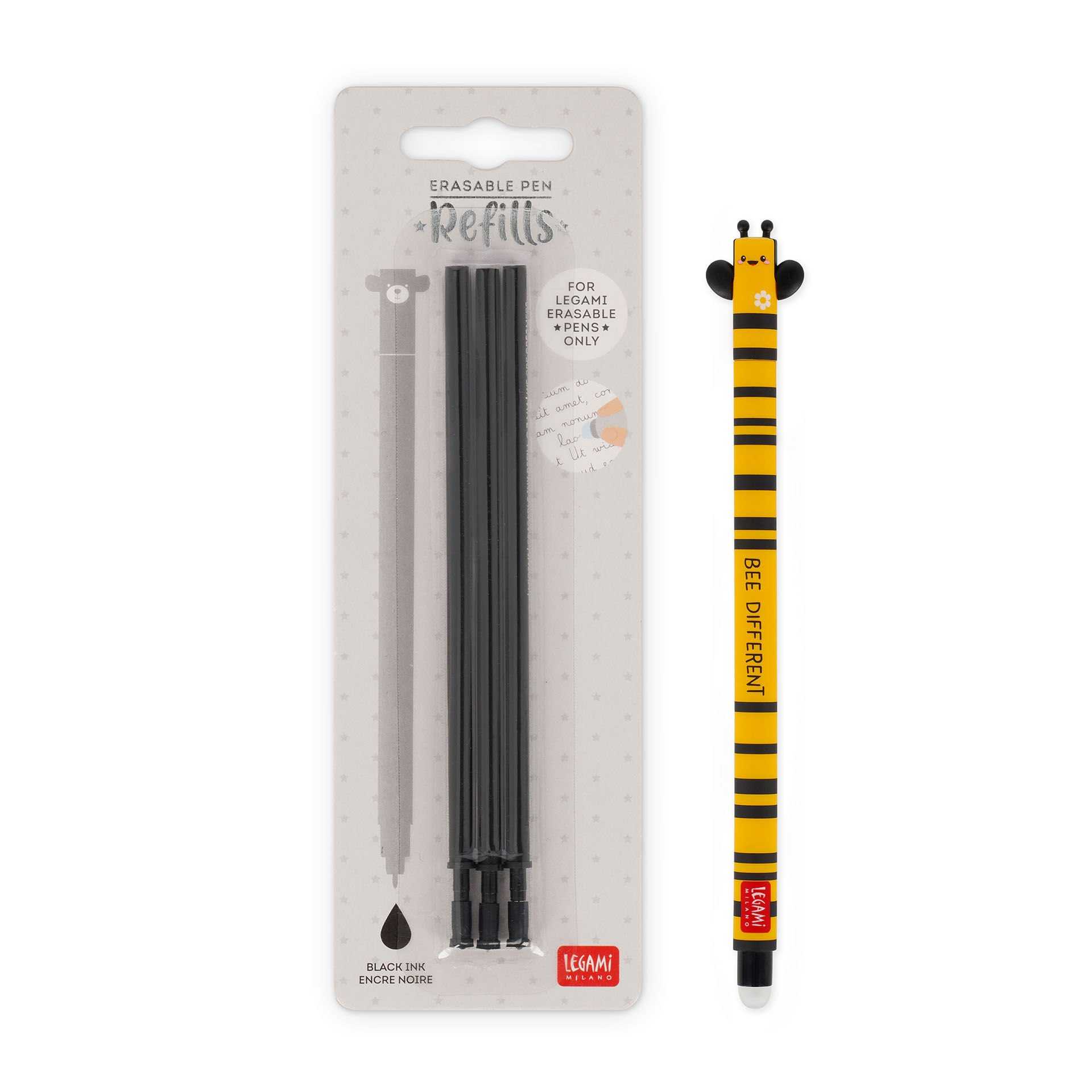 Legami Set Penna Cancellabile Bee con Refill Nero sconto