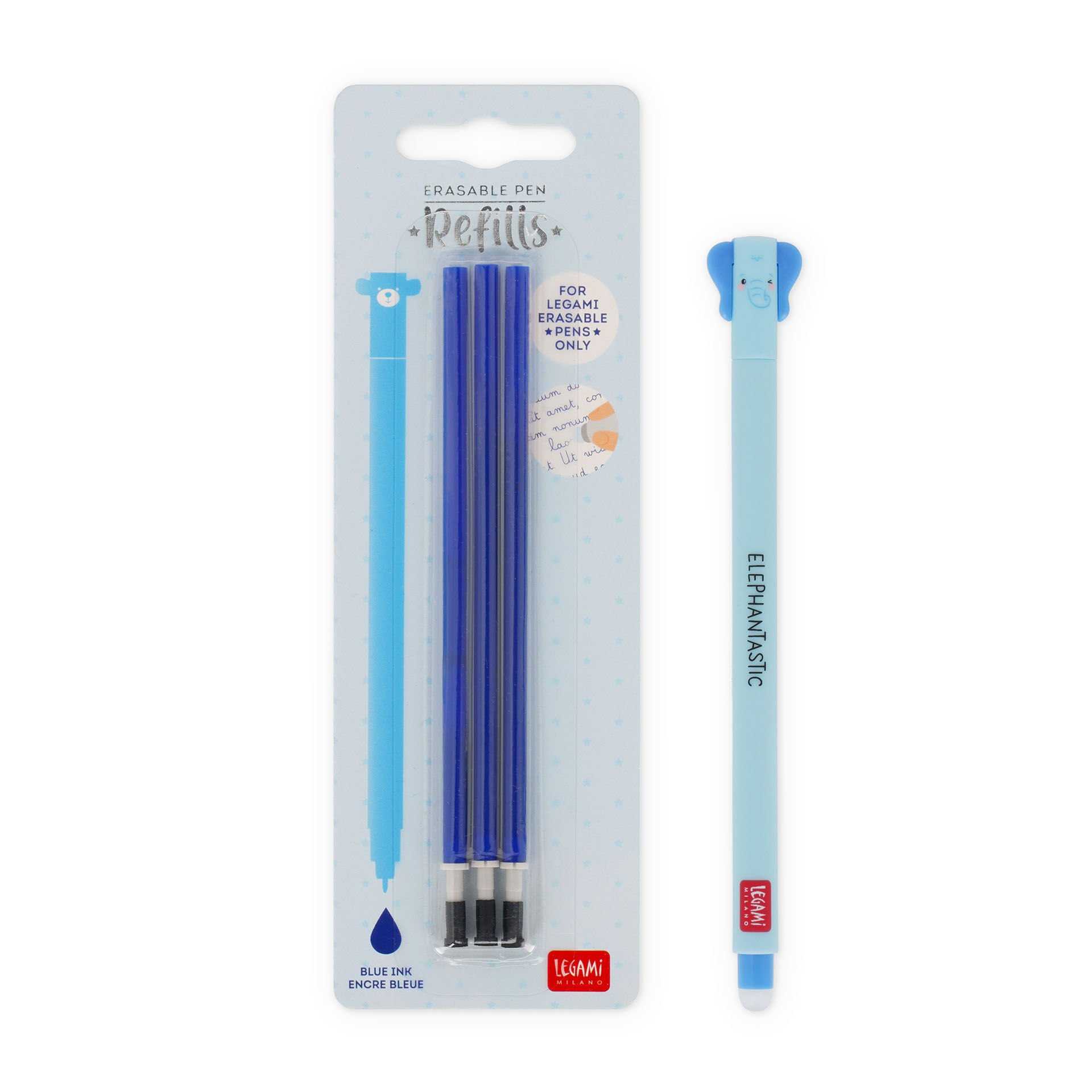 Legami Set Penna Cancellabile Elephant con Refill Blu sconto