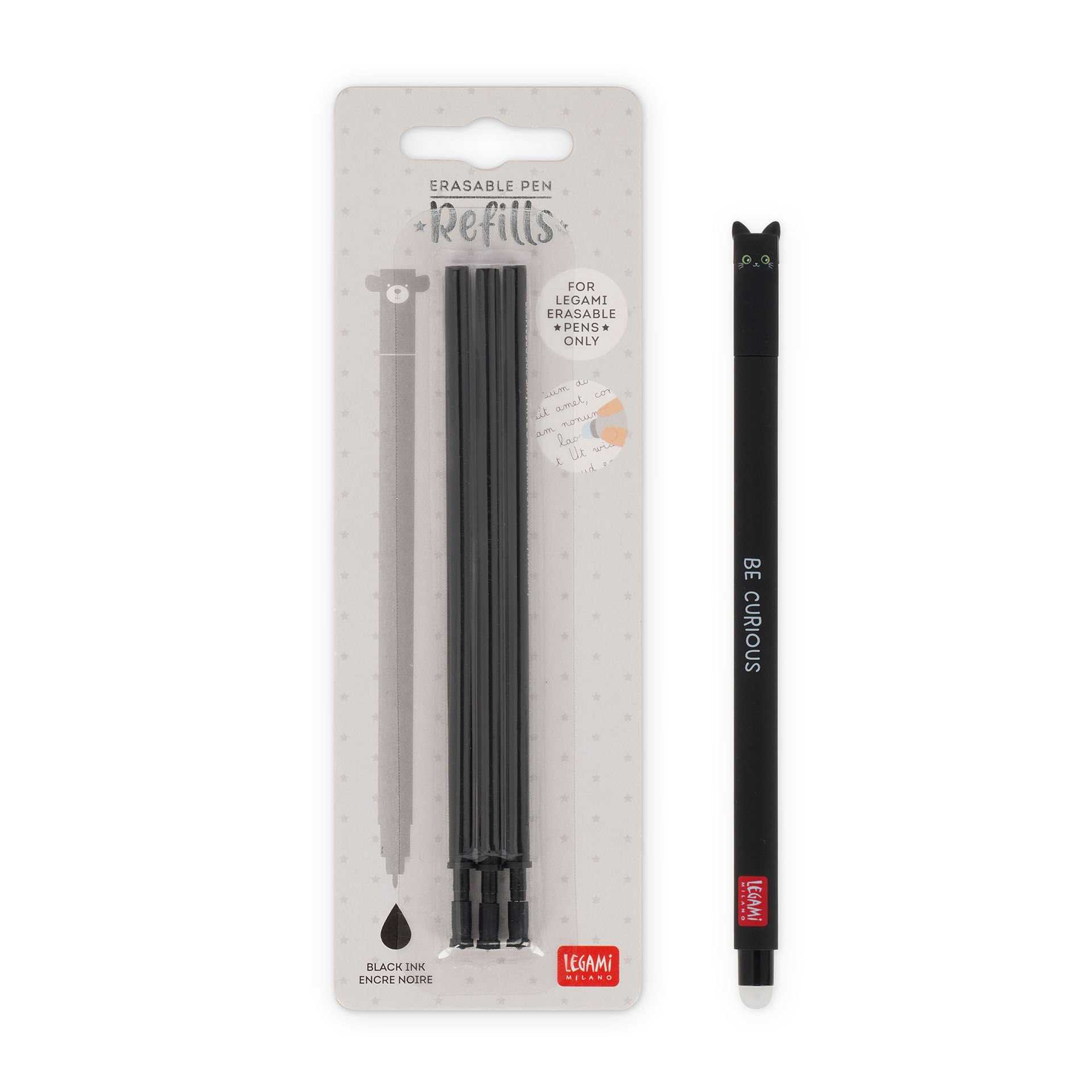 Legami Set Penna Cancellabile Kitty con Refill Nero sconto