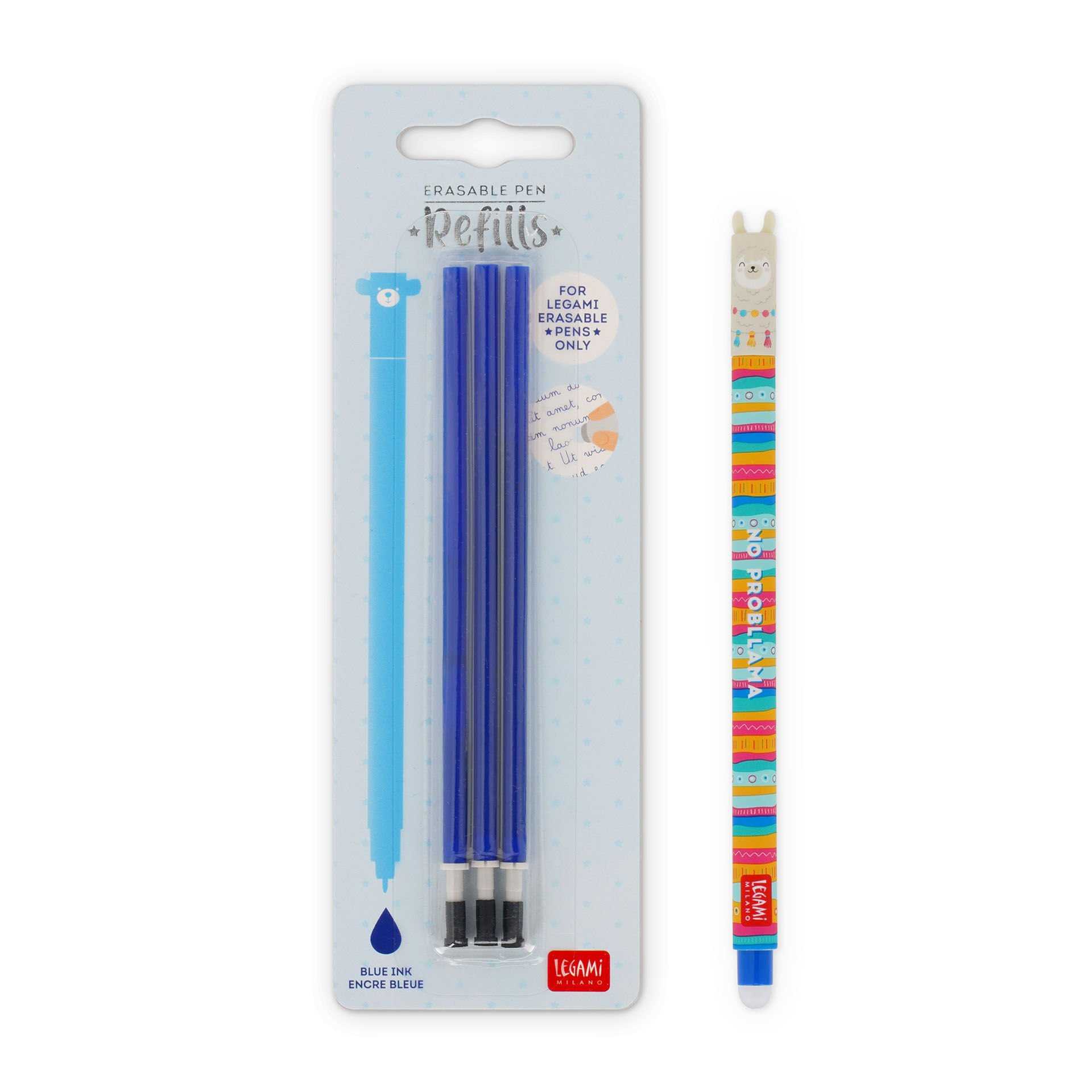 Legami Set Penna Cancellabile Llama con Refill Blu sconto