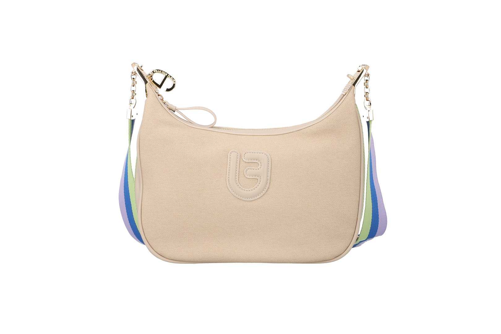 L.Pucci Farah Stripes Canvas Beige sconto