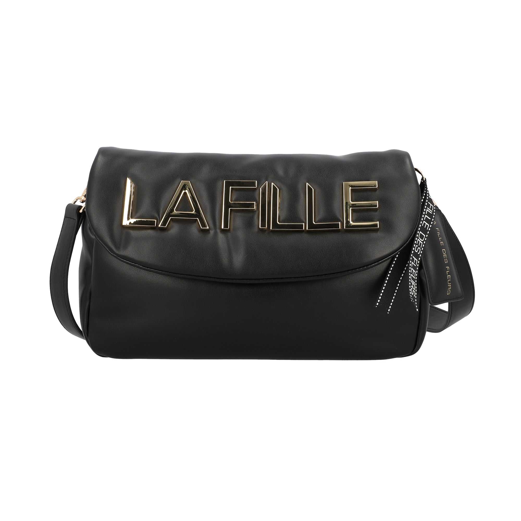 L.Pucci Odette Metal Logo Line Black sconto