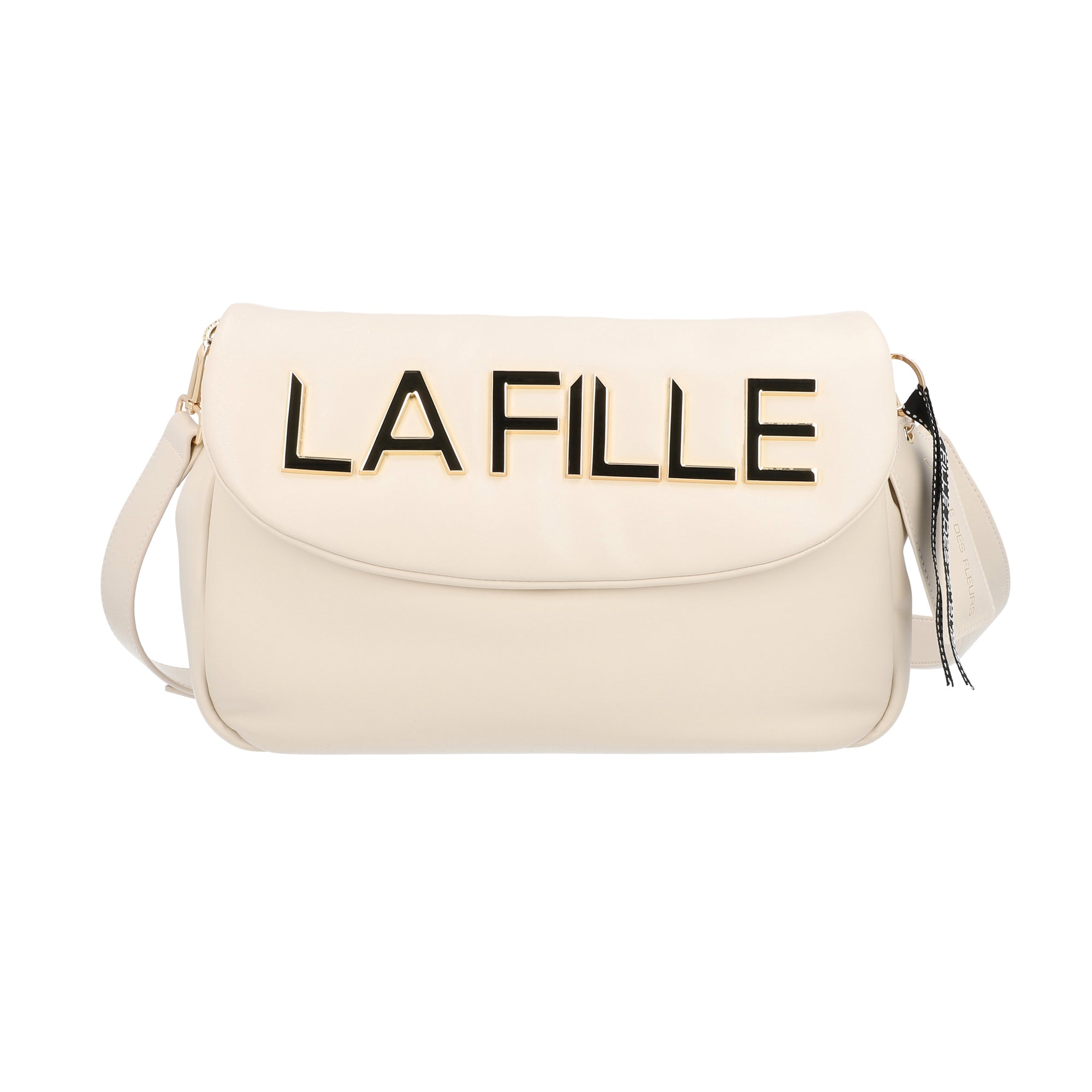 L.Pucci Odette Metal Logo Line Dirty White sconto