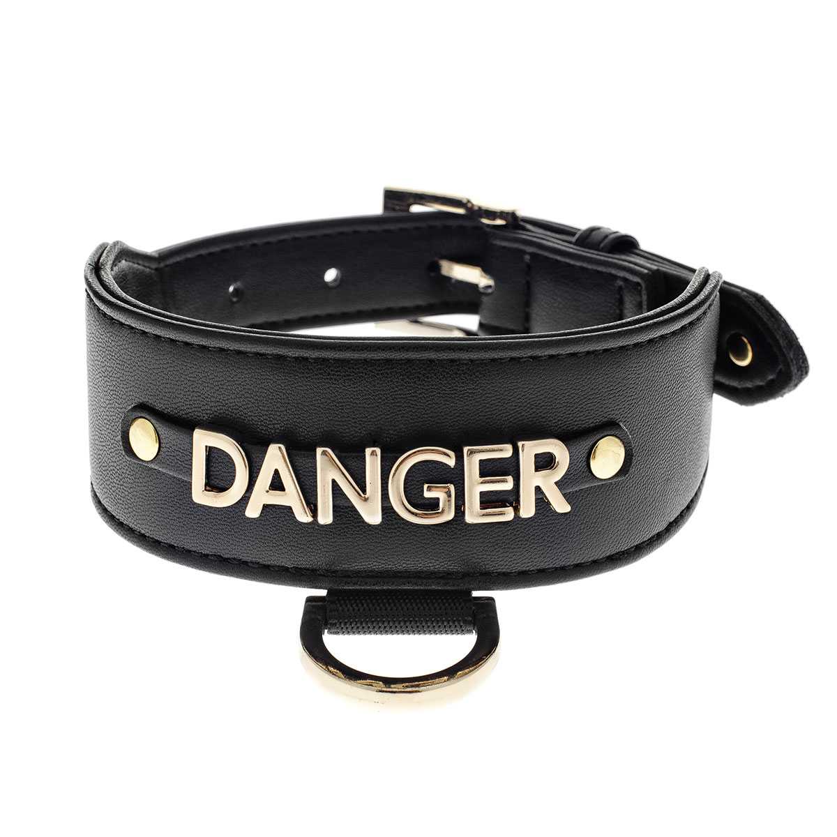 Le Dangerouge Danger big dog collar sconto