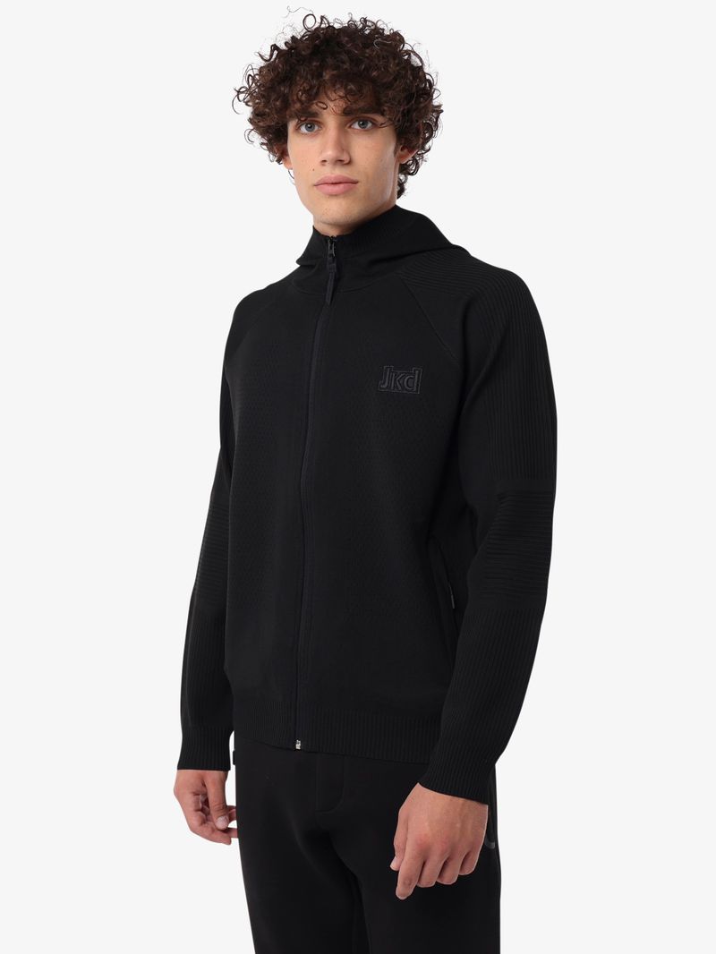 Jaked MAGLIA CAPPUCCIO FULL ZIP SPORT COSY sconto